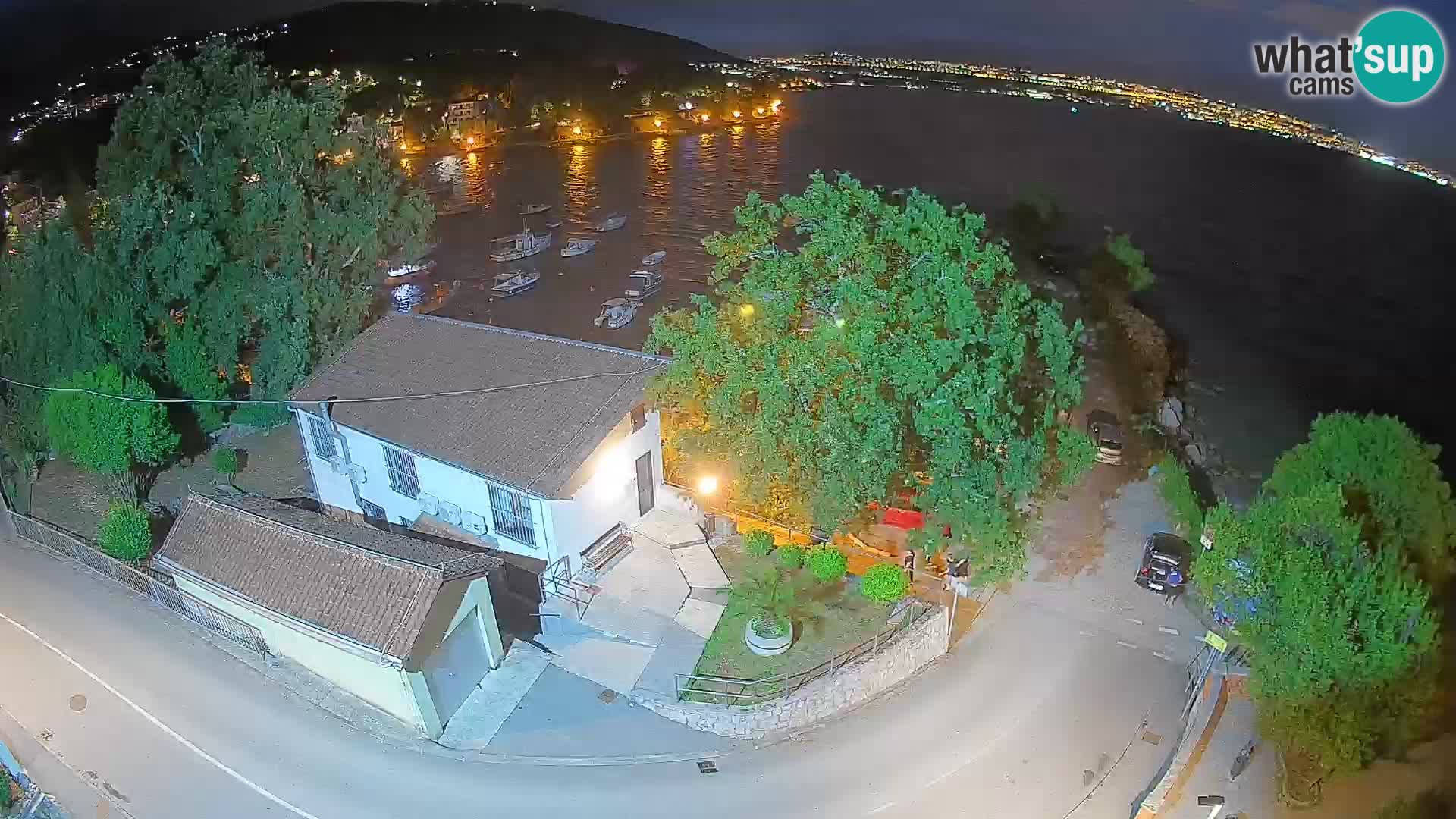 Webcam porto Ika – Vista LIVE sul porto e le luci di Opatija