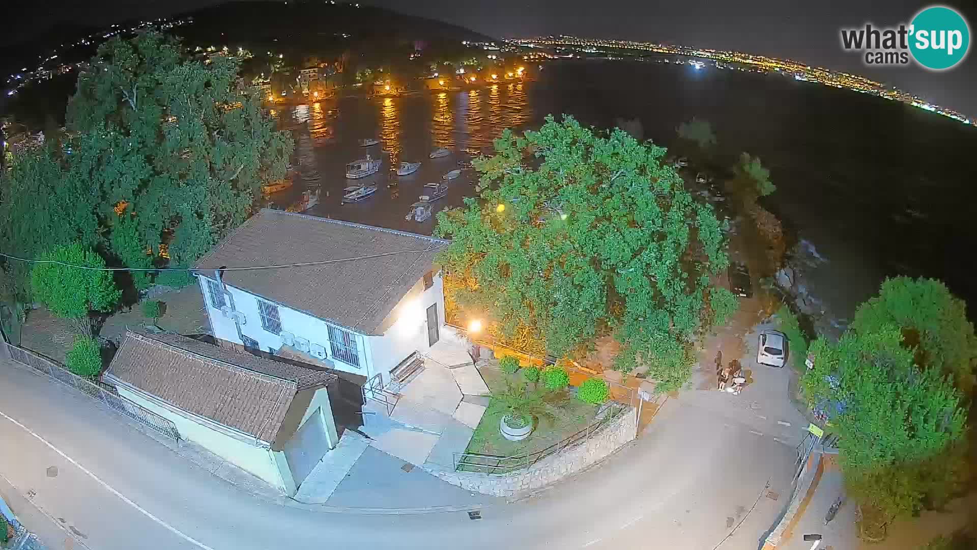 Webcam puerto de Ika – Vista en directo y luces de Opatija
