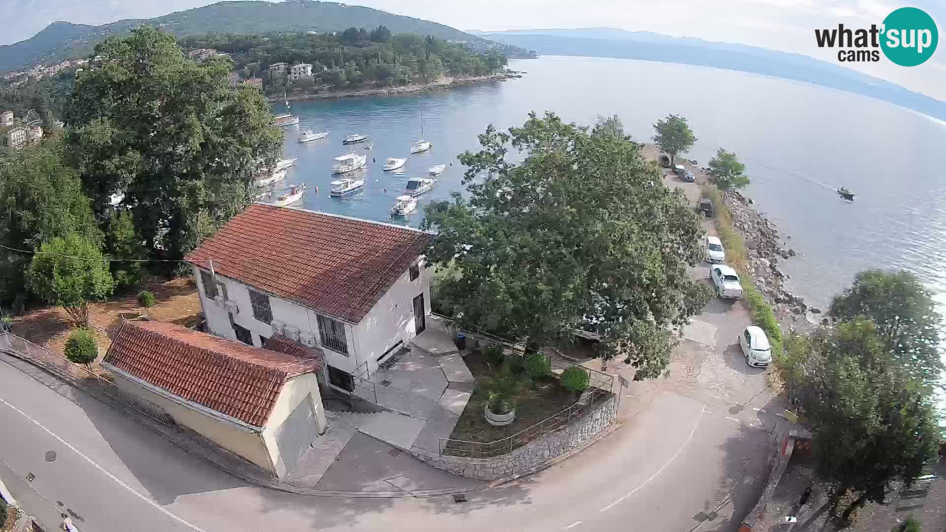 Webcam porto Ika – Vista LIVE sul porto e le luci di Opatija