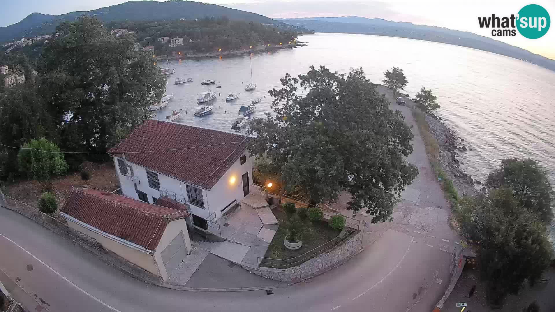 Webcam puerto de Ika – Vista en directo y luces de Opatija
