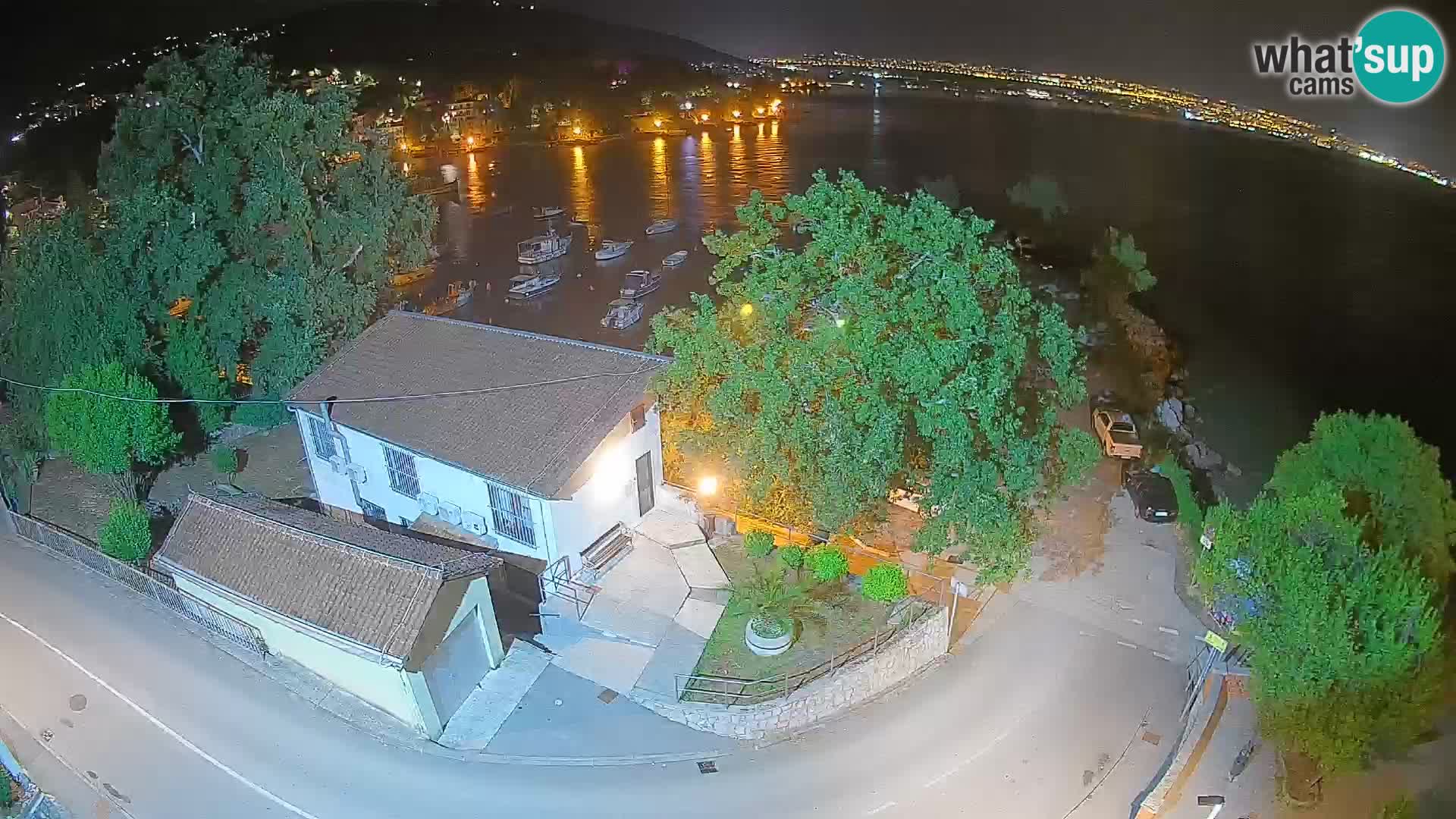 Webcam porto Ika – Vista LIVE sul porto e le luci di Opatija