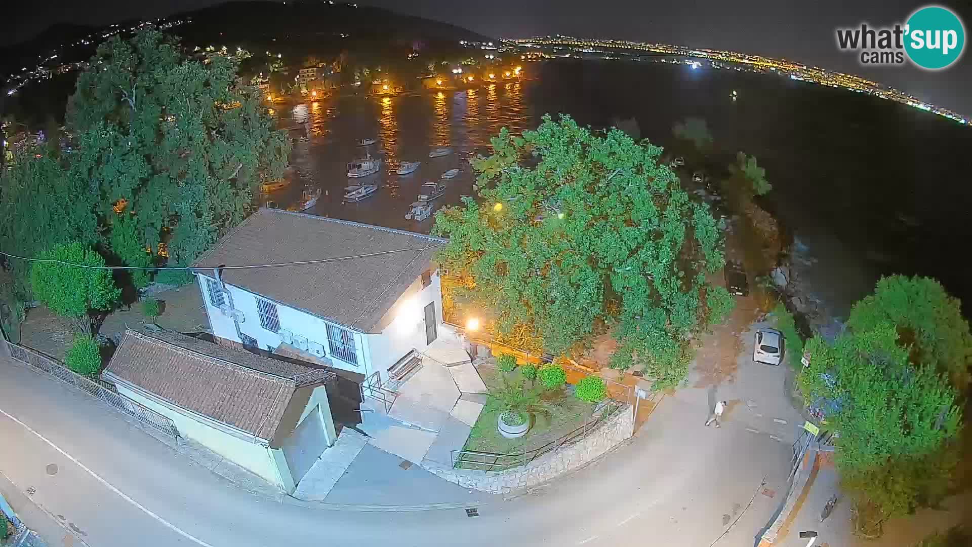 Webcam porto Ika – Vista LIVE sul porto e le luci di Opatija