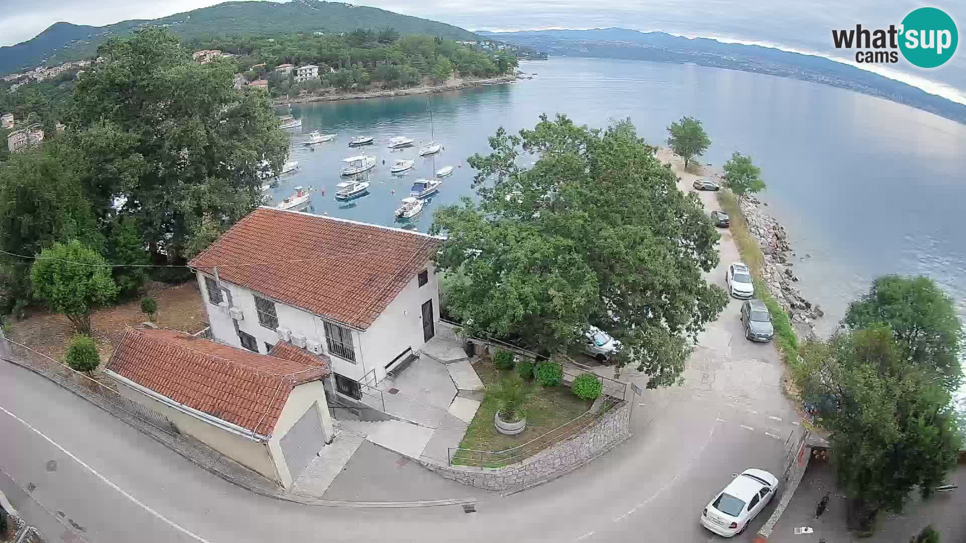 Webcam porto Ika – Vista LIVE sul porto e le luci di Opatija