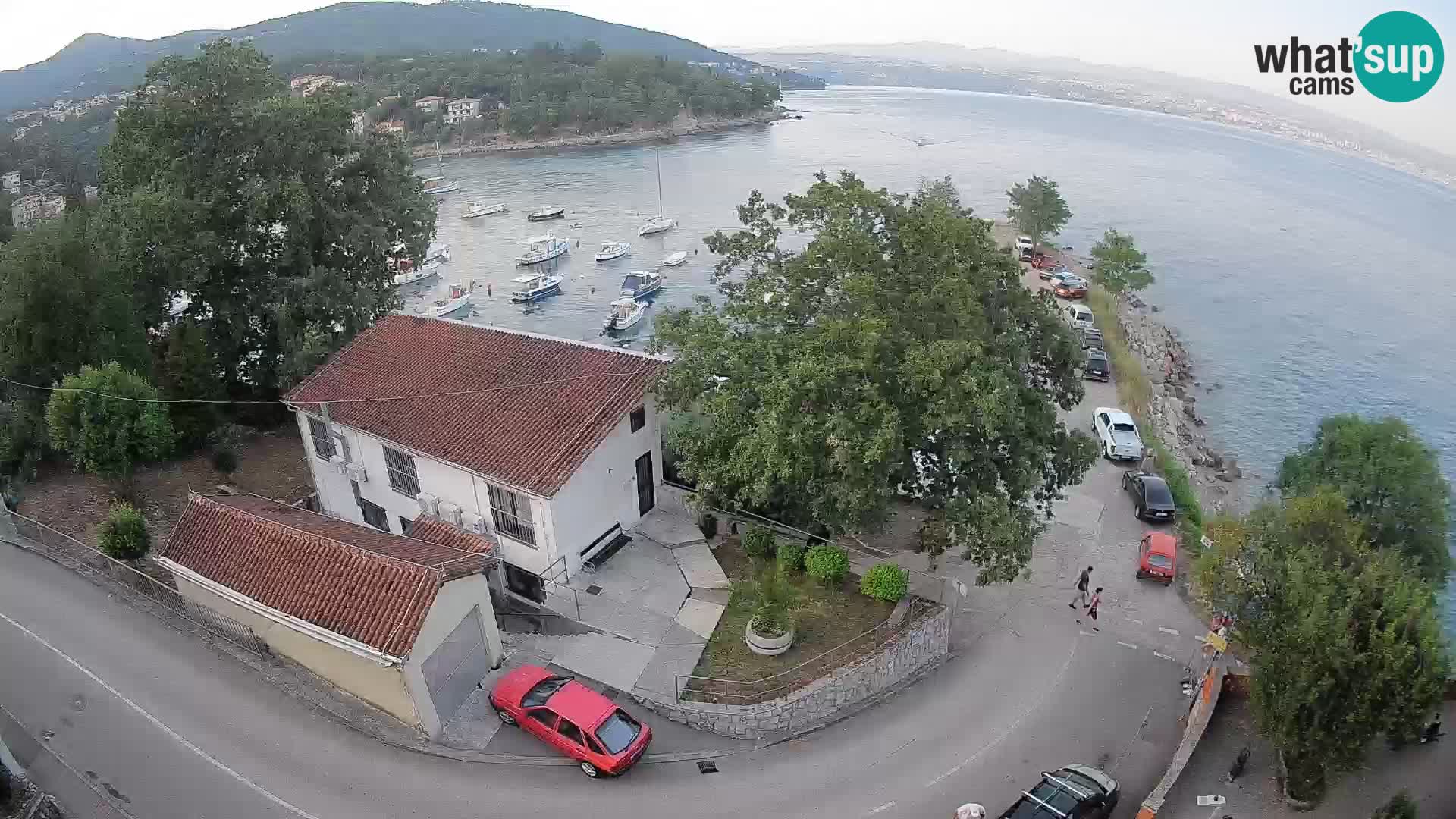 Webcam puerto de Ika – Vista en directo y luces de Opatija