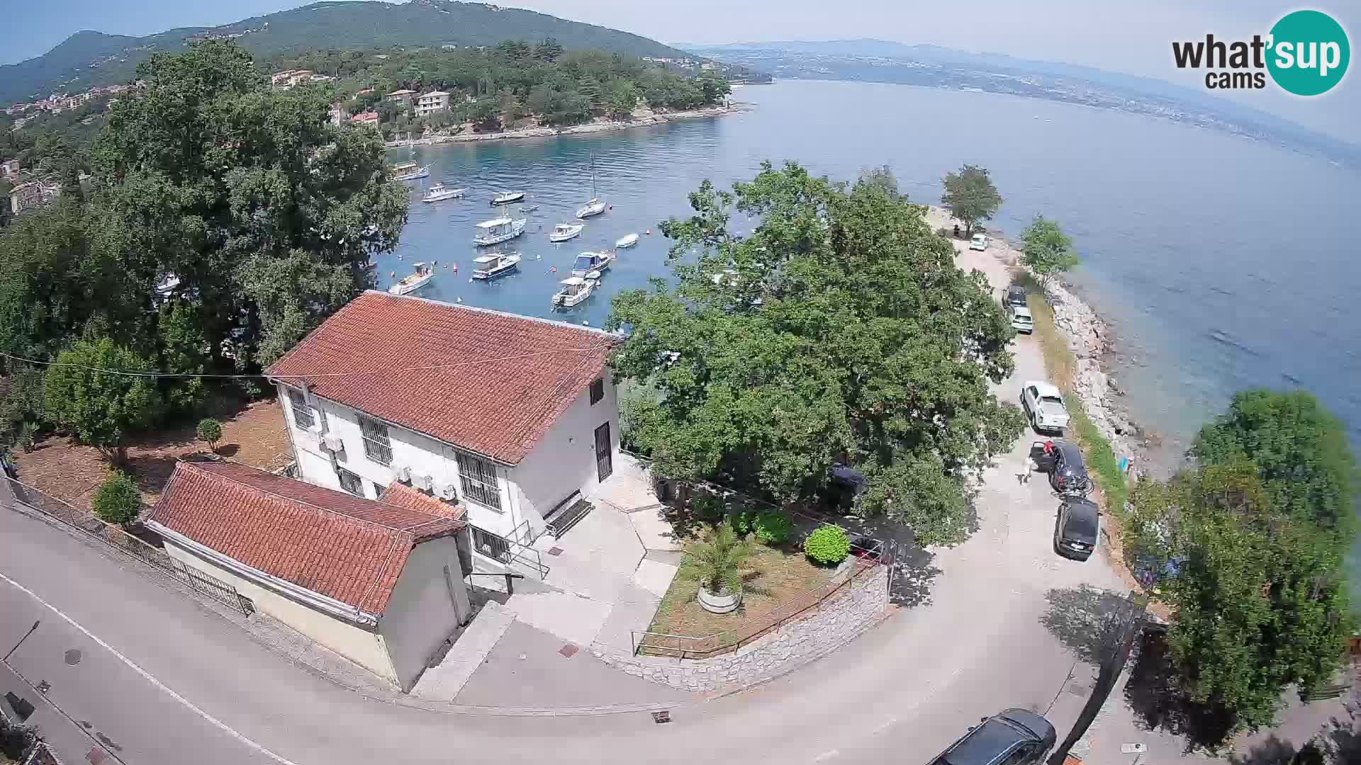 Webcam puerto de Ika – Vista en directo y luces de Opatija
