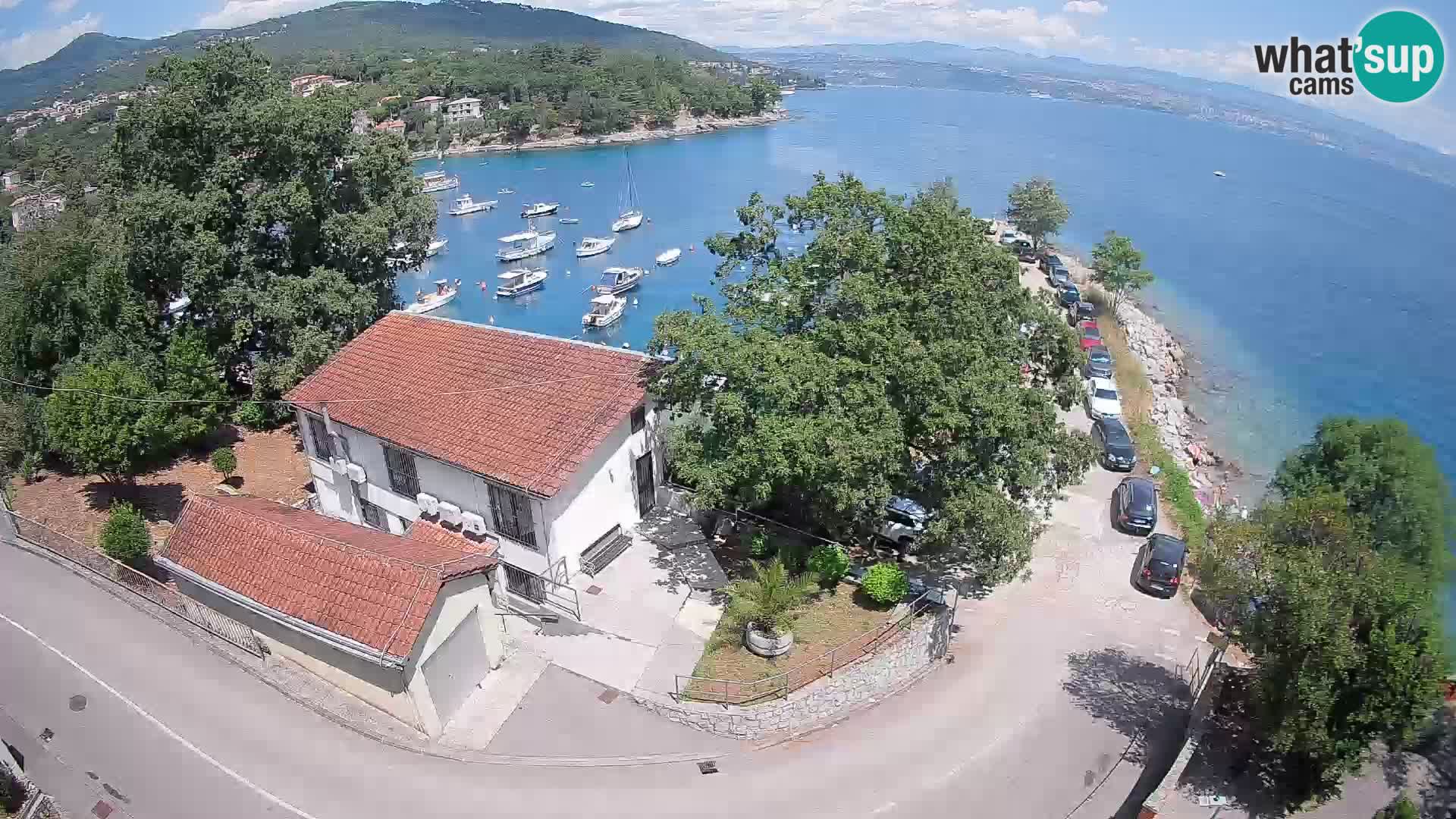 Webcam porto Ika – Vista LIVE sul porto e le luci di Opatija