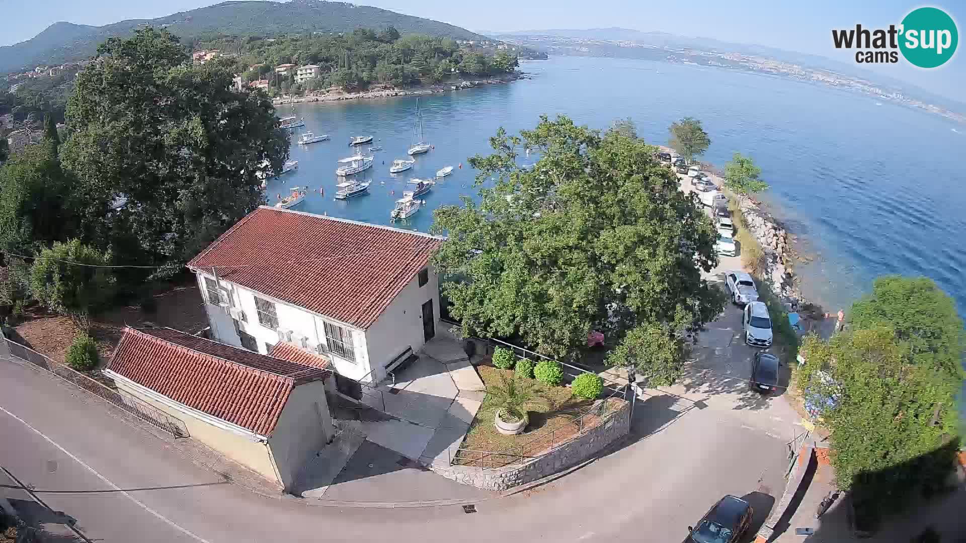 Webcam puerto de Ika – Vista en directo y luces de Opatija