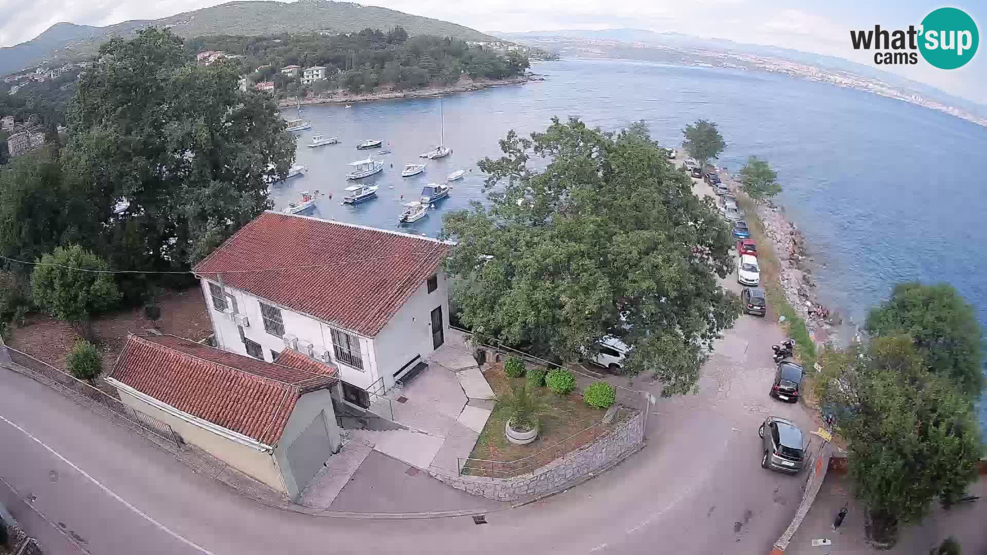 Webcam puerto de Ika – Vista en directo y luces de Opatija