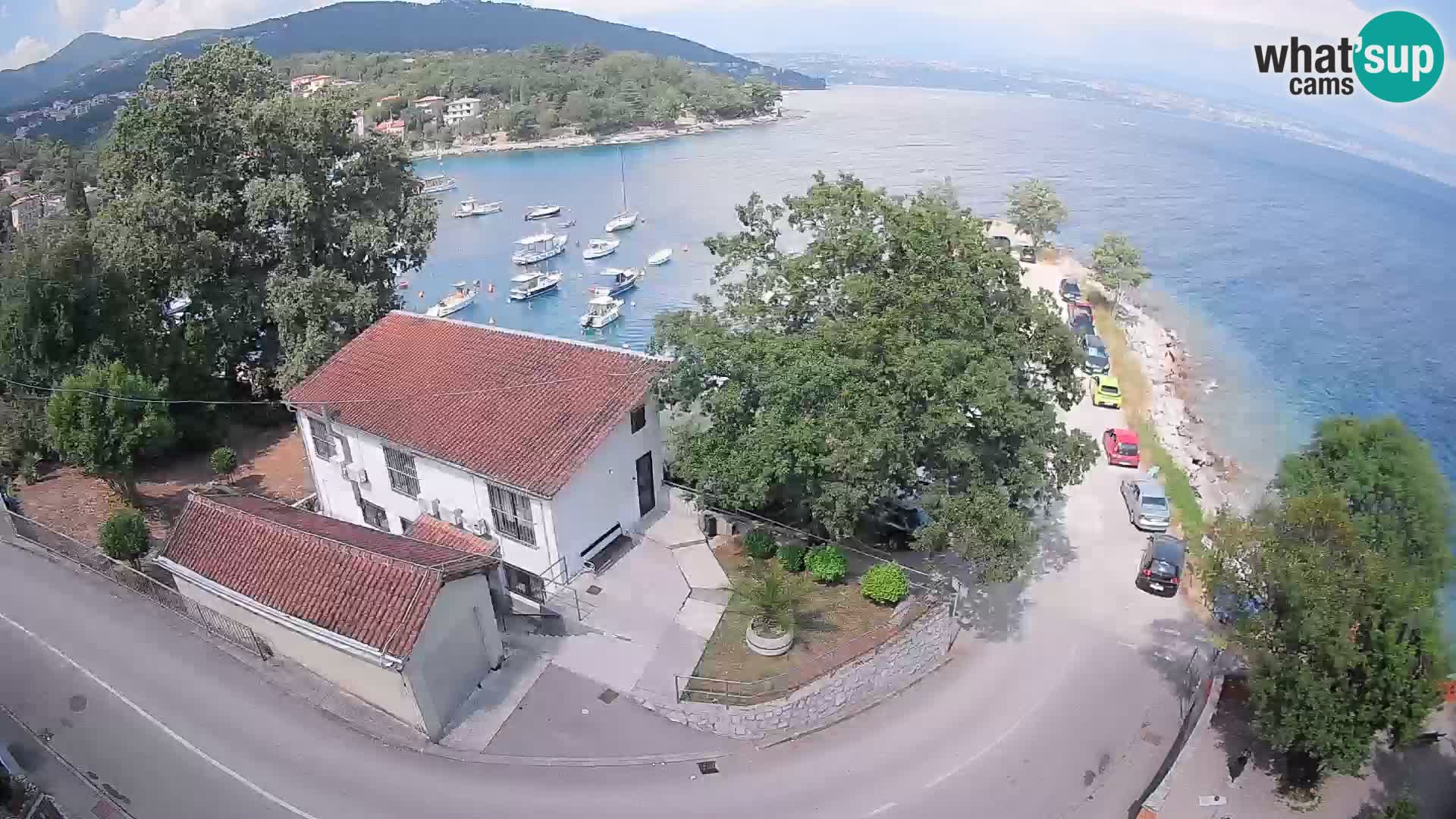 Webcam porto Ika – Vista LIVE sul porto e le luci di Opatija