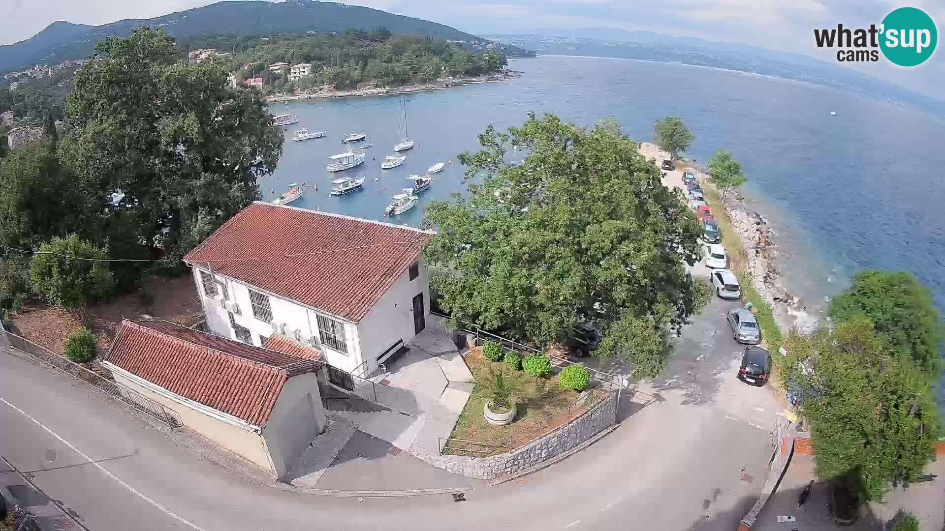 Webcam porto Ika – Vista LIVE sul porto e le luci di Opatija