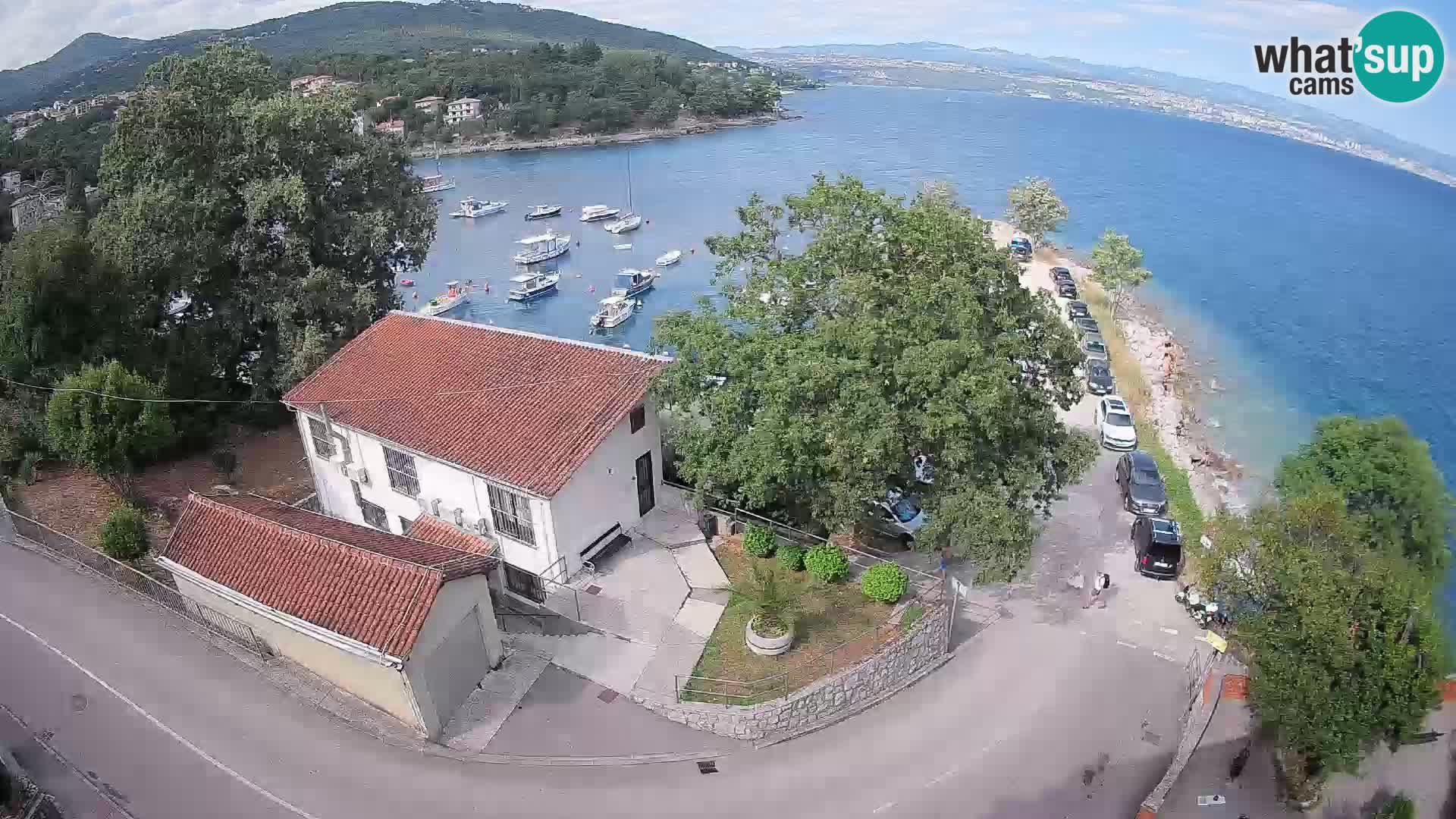 Webcam porto Ika – Vista LIVE sul porto e le luci di Opatija