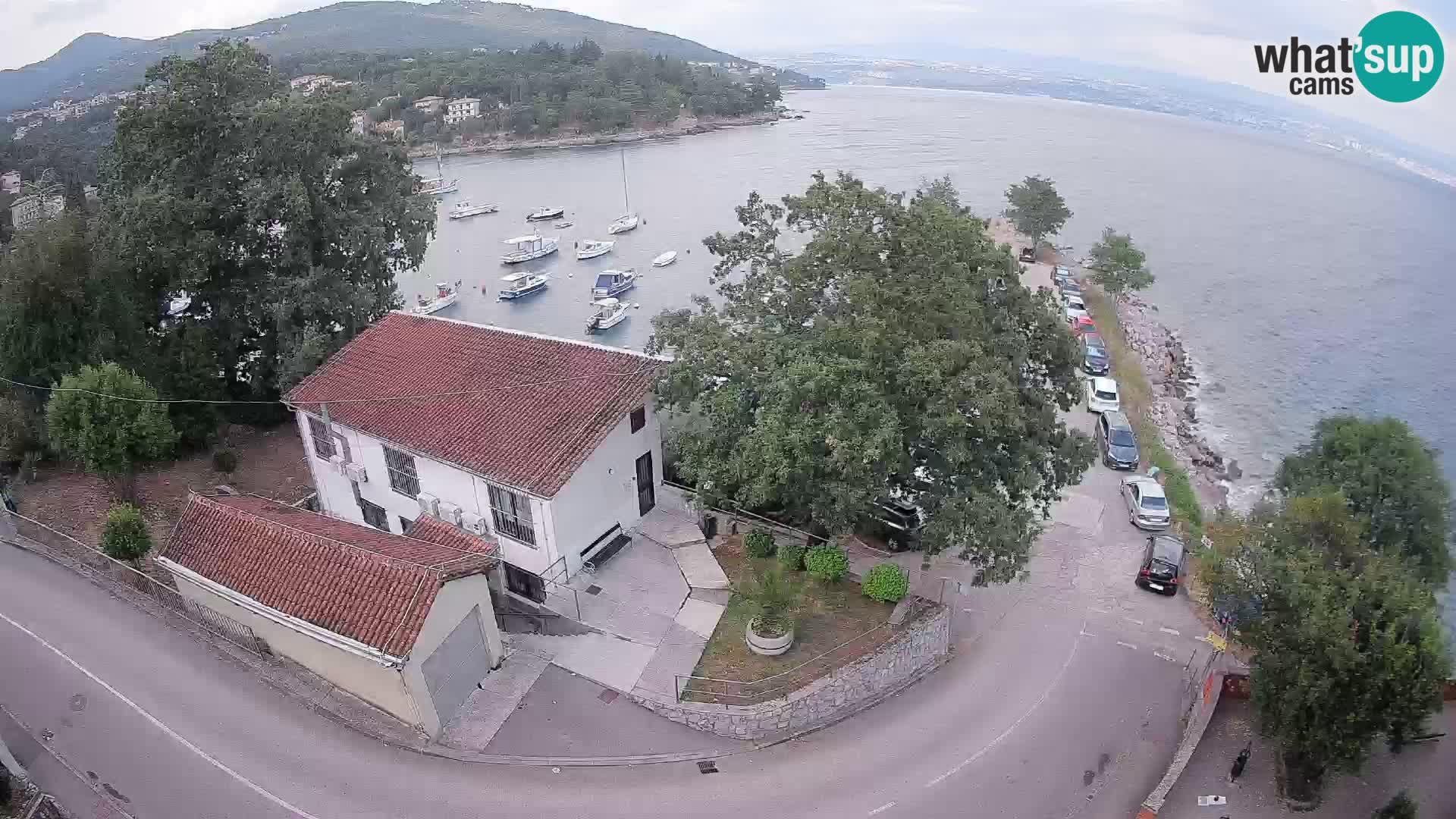 Webcam porto Ika – Vista LIVE sul porto e le luci di Opatija