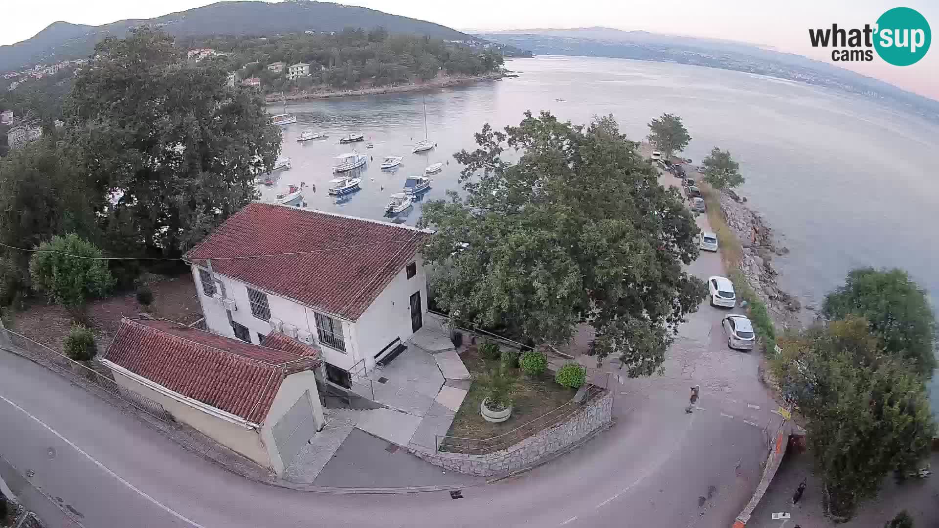 Spletna kamera pristanišče Ika – Pogled v živo na pristanišče in luči Opatije