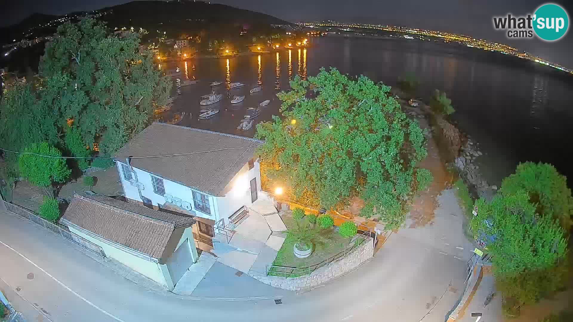 Webcam porto Ika – Vista LIVE sul porto e le luci di Opatija
