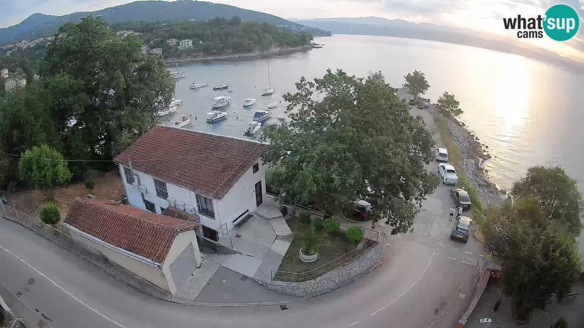Webcam porto Ika – Vista LIVE sul porto e le luci di Opatija