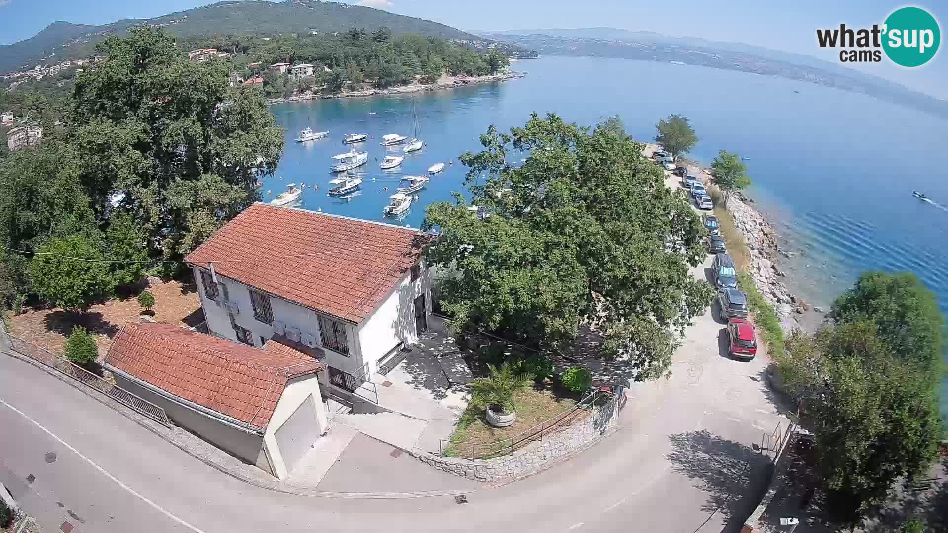 Webcam puerto de Ika – Vista en directo y luces de Opatija