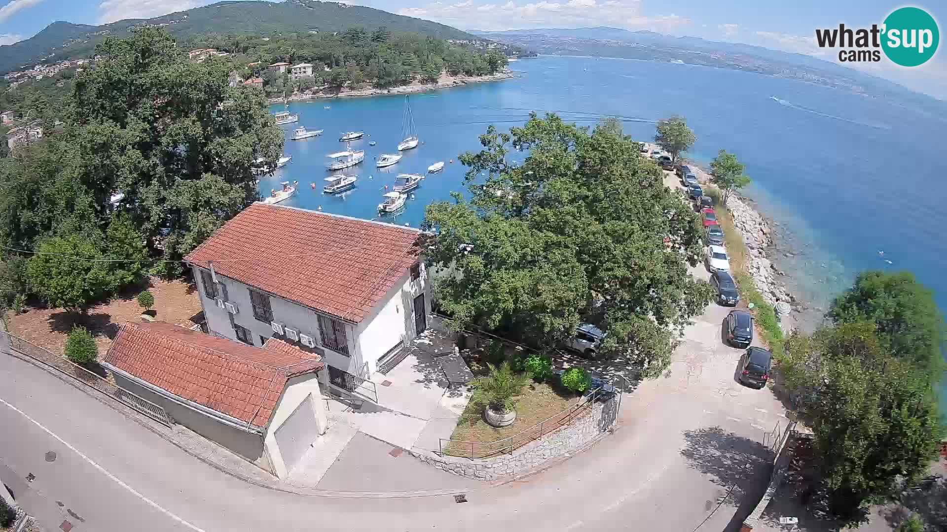 Webcam porto Ika – Vista LIVE sul porto e le luci di Opatija