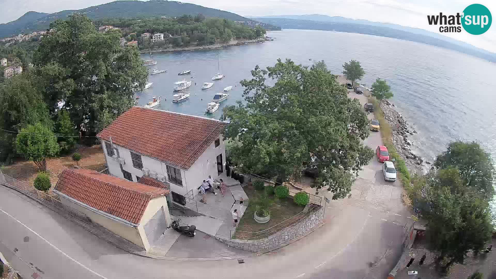 Webcam puerto de Ika – Vista en directo y luces de Opatija