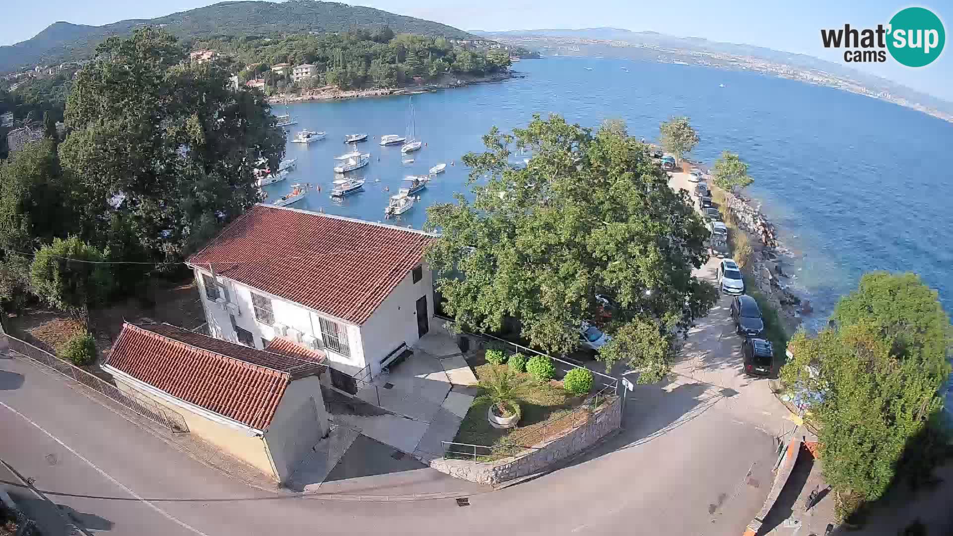 Webcam porto Ika – Vista LIVE sul porto e le luci di Opatija