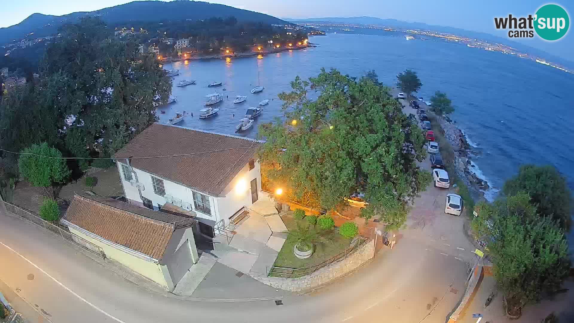 Webcam porto Ika – Vista LIVE sul porto e le luci di Opatija