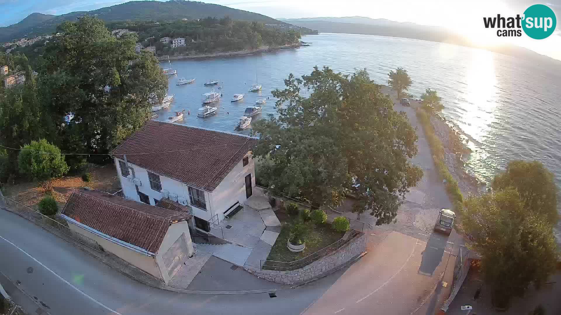 Webcam porto Ika – Vista LIVE sul porto e le luci di Opatija