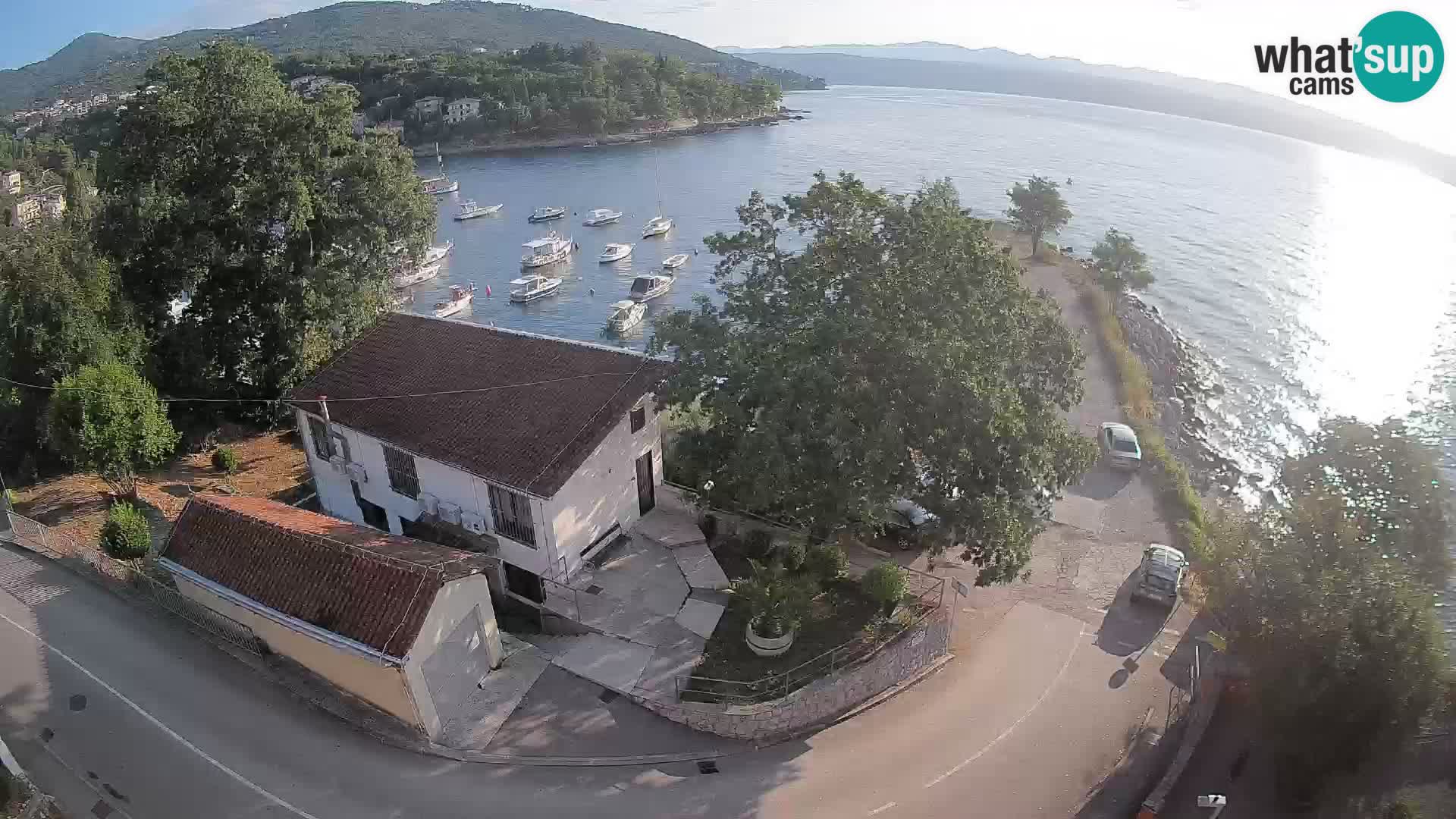 Webcam porto Ika – Vista LIVE sul porto e le luci di Opatija