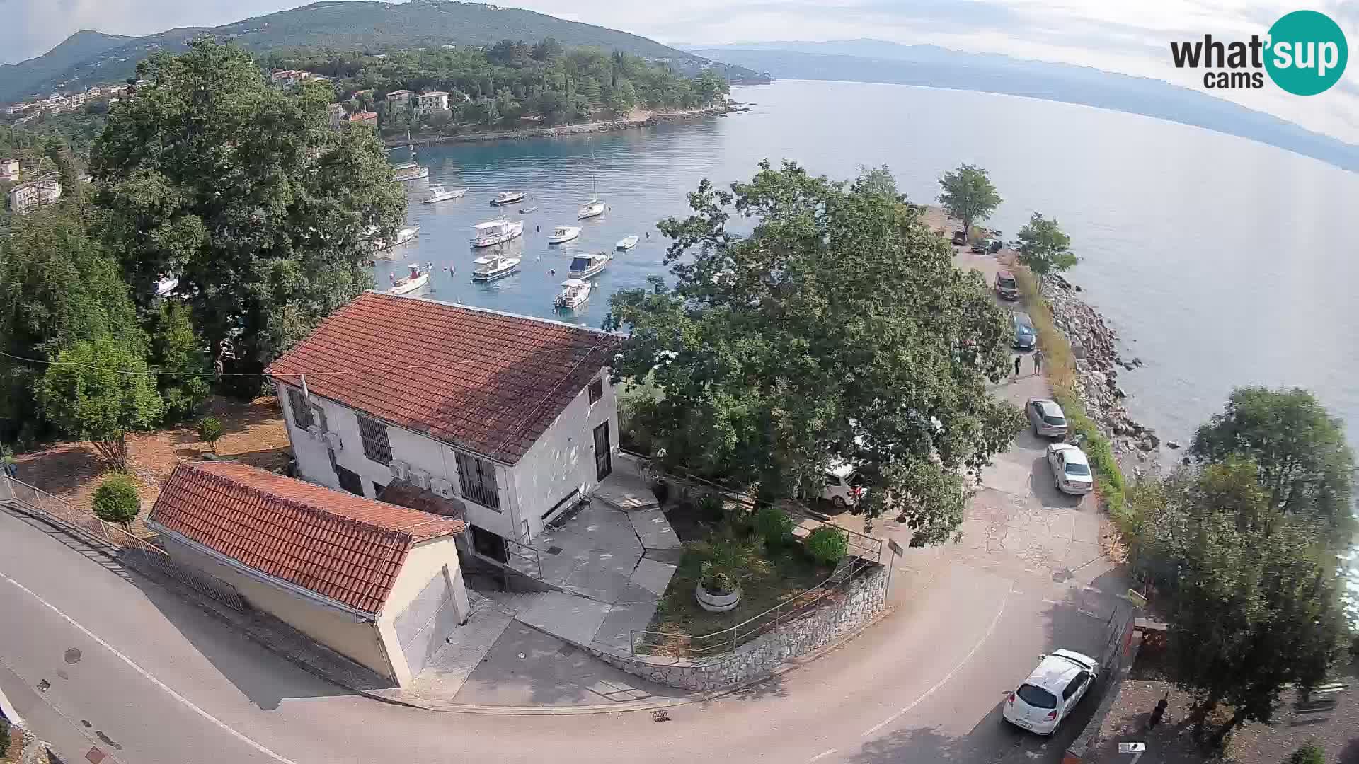 Webcam puerto de Ika – Vista en directo y luces de Opatija