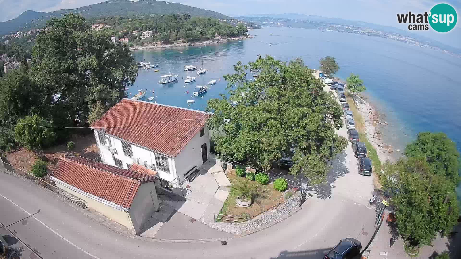 Webcam puerto de Ika – Vista en directo y luces de Opatija