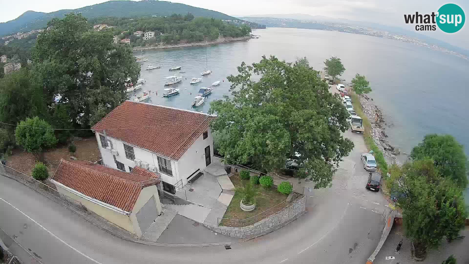 Webcam porto Ika – Vista LIVE sul porto e le luci di Opatija