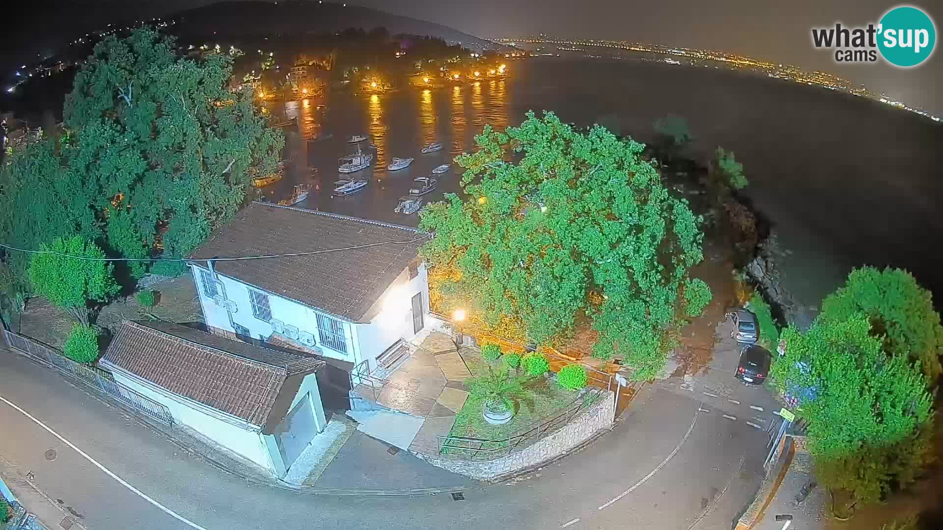 Webcam port d’Ika – Vue en direct et lumières d’Opatija