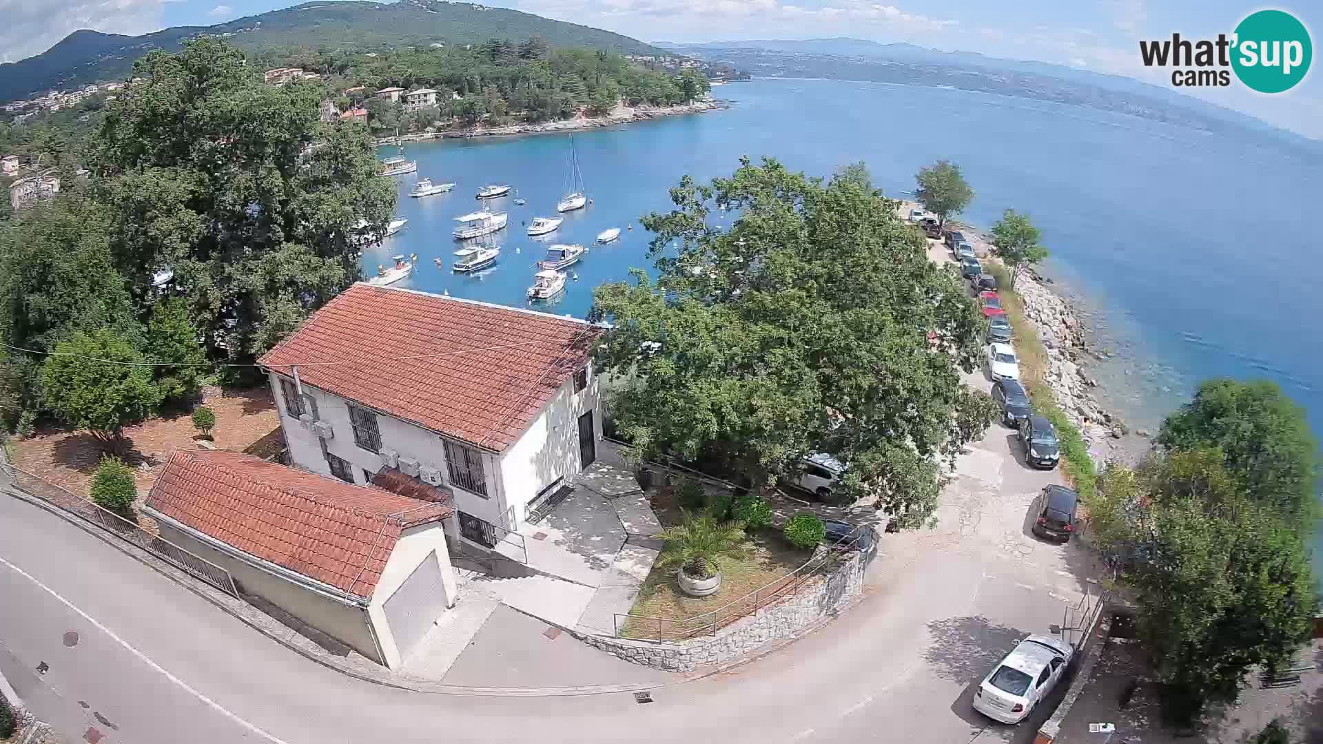 Webcam puerto de Ika – Vista en directo y luces de Opatija