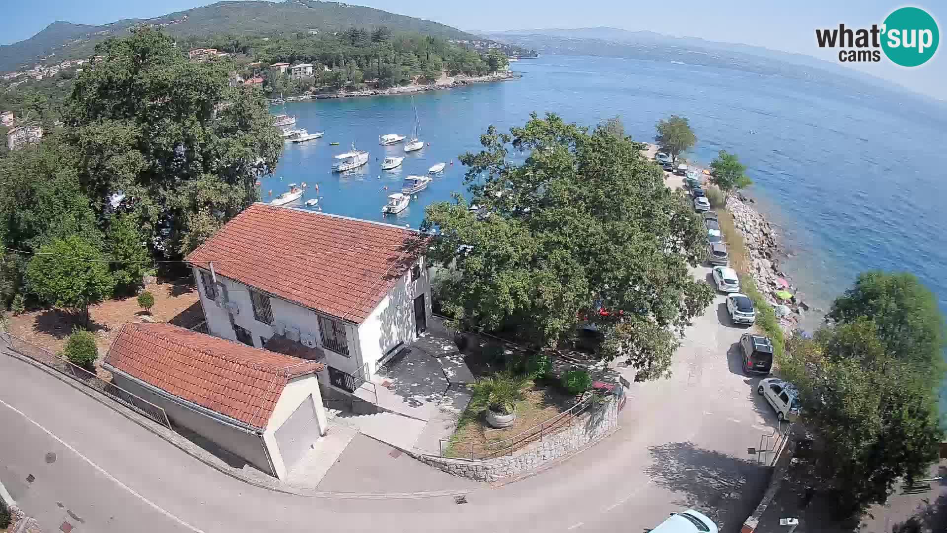 Webcam puerto de Ika – Vista en directo y luces de Opatija