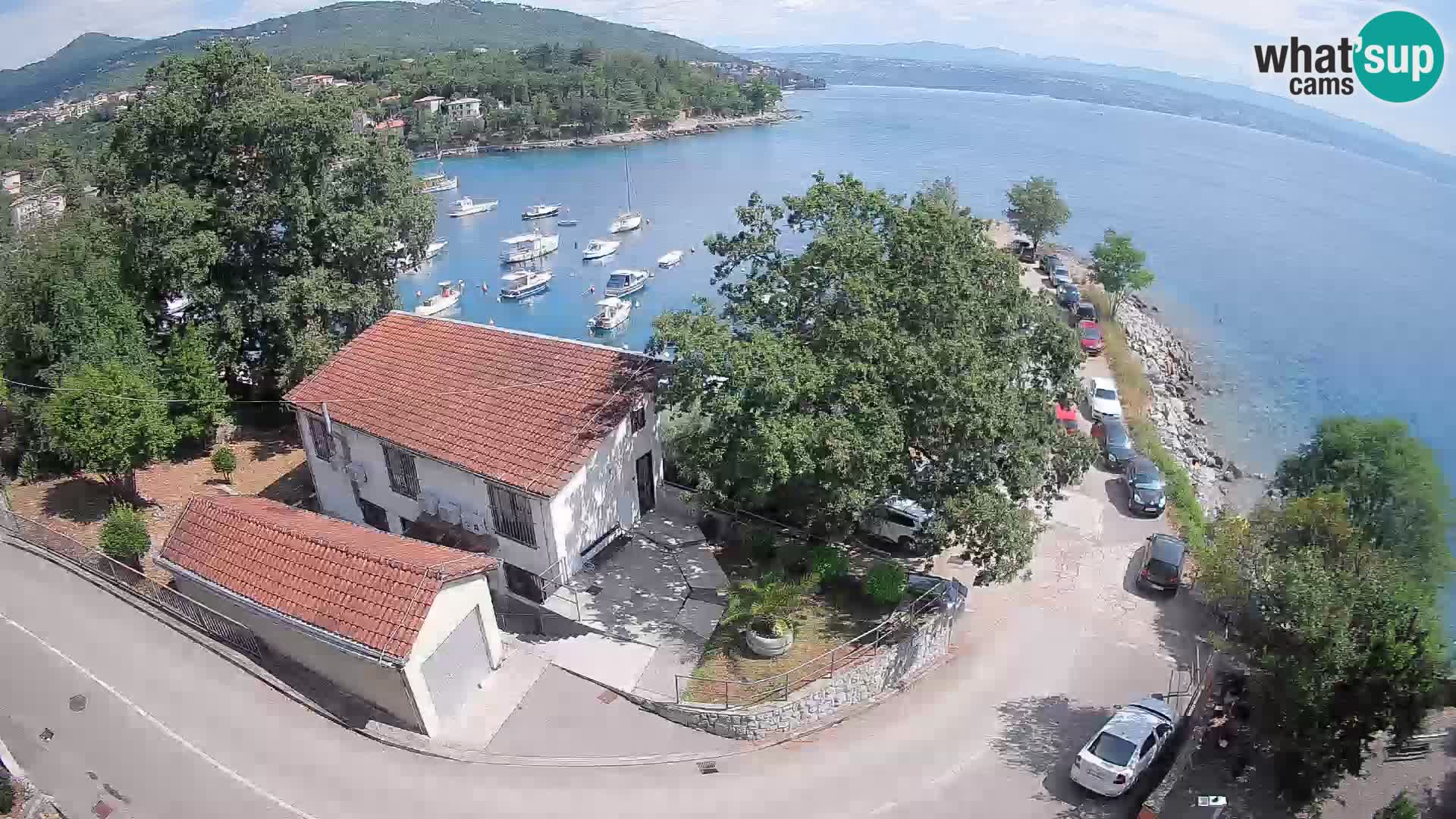 Webcam port d’Ika – Vue en direct et lumières d’Opatija