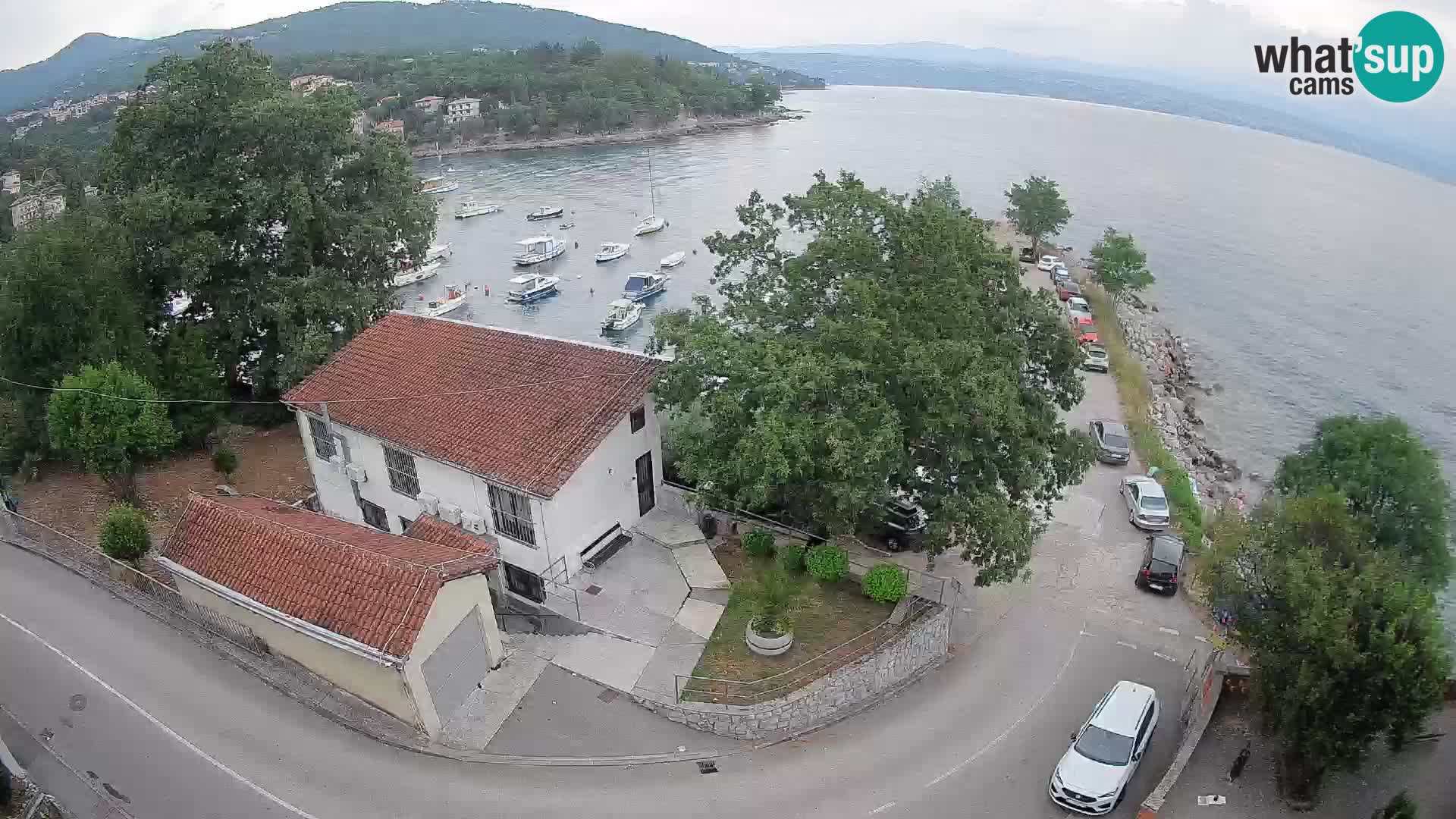 Webcam puerto de Ika – Vista en directo y luces de Opatija