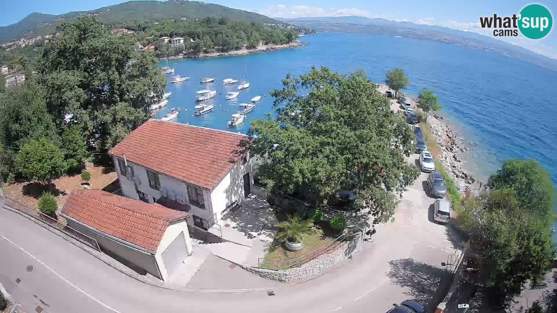 Webcam port d’Ika – Vue en direct et lumières d’Opatija