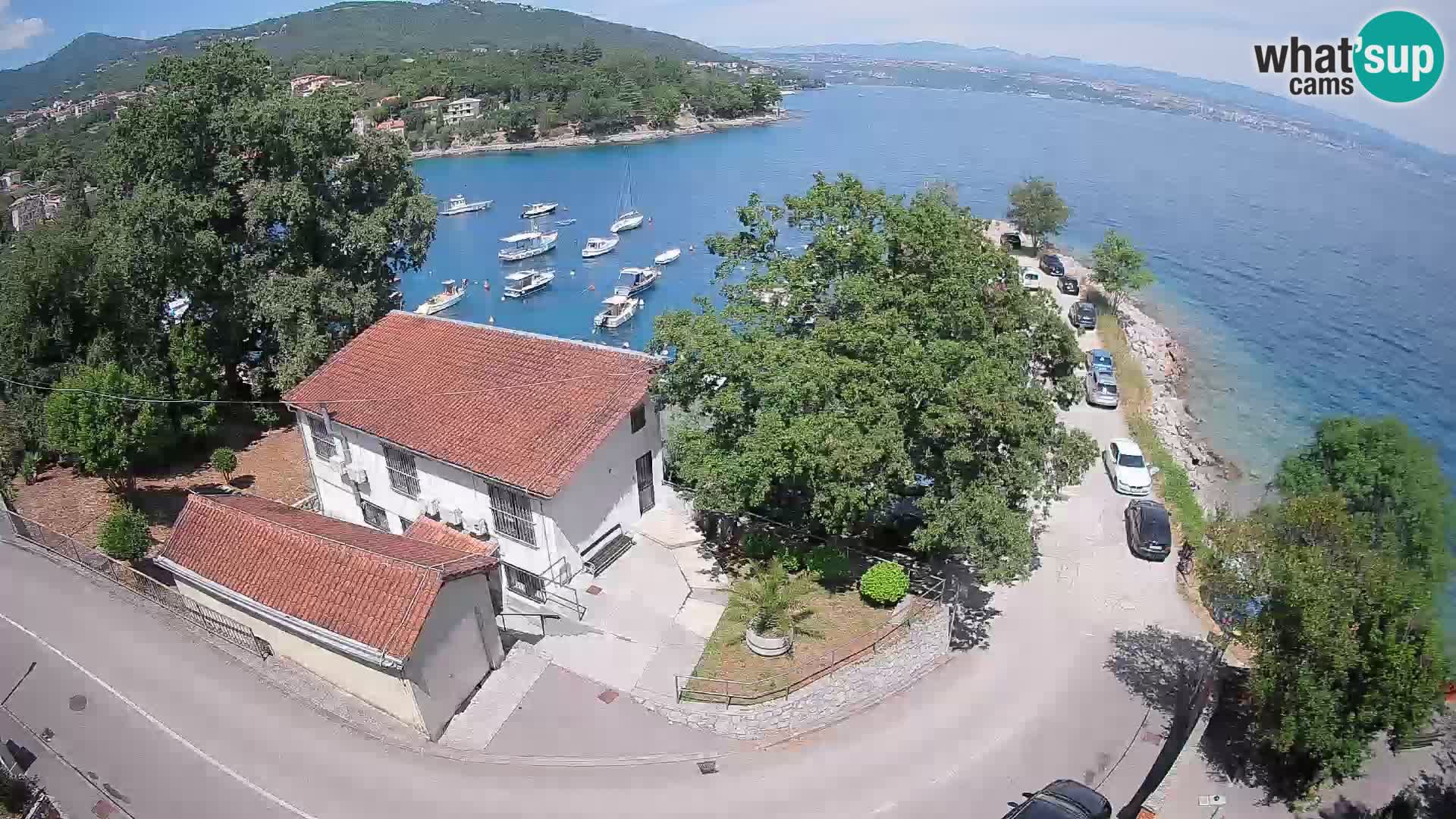 Webcam puerto de Ika – Vista en directo y luces de Opatija