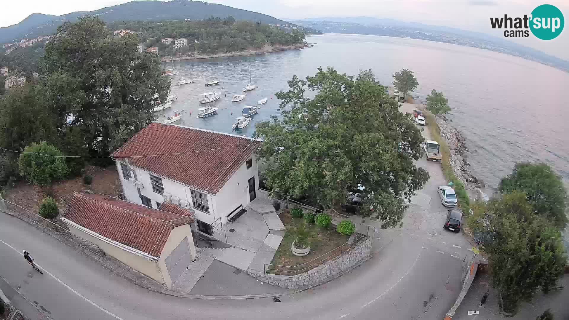 Webcam porto Ika – Vista LIVE sul porto e le luci di Opatija