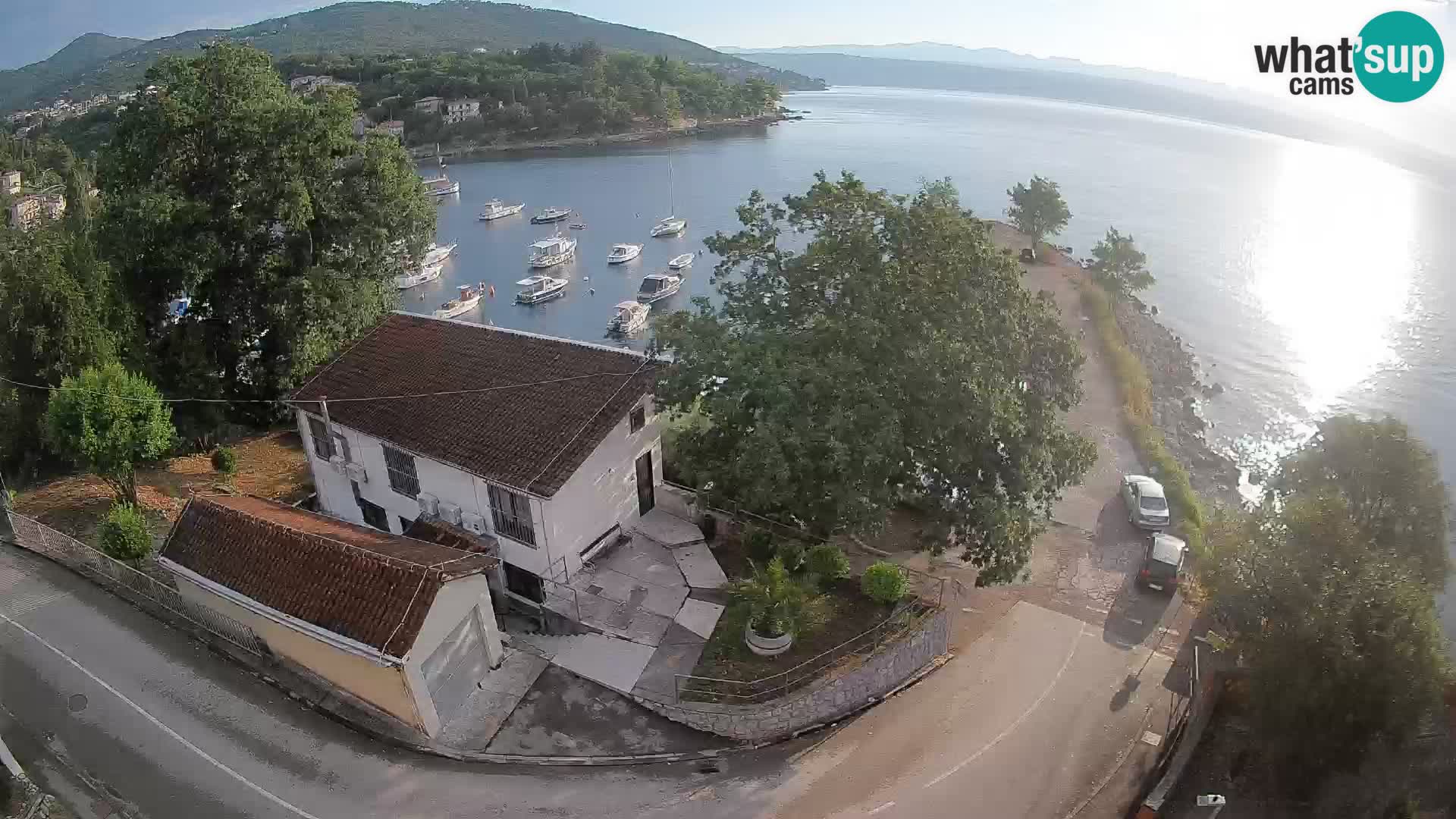 Webcam port d’Ika – Vue en direct et lumières d’Opatija
