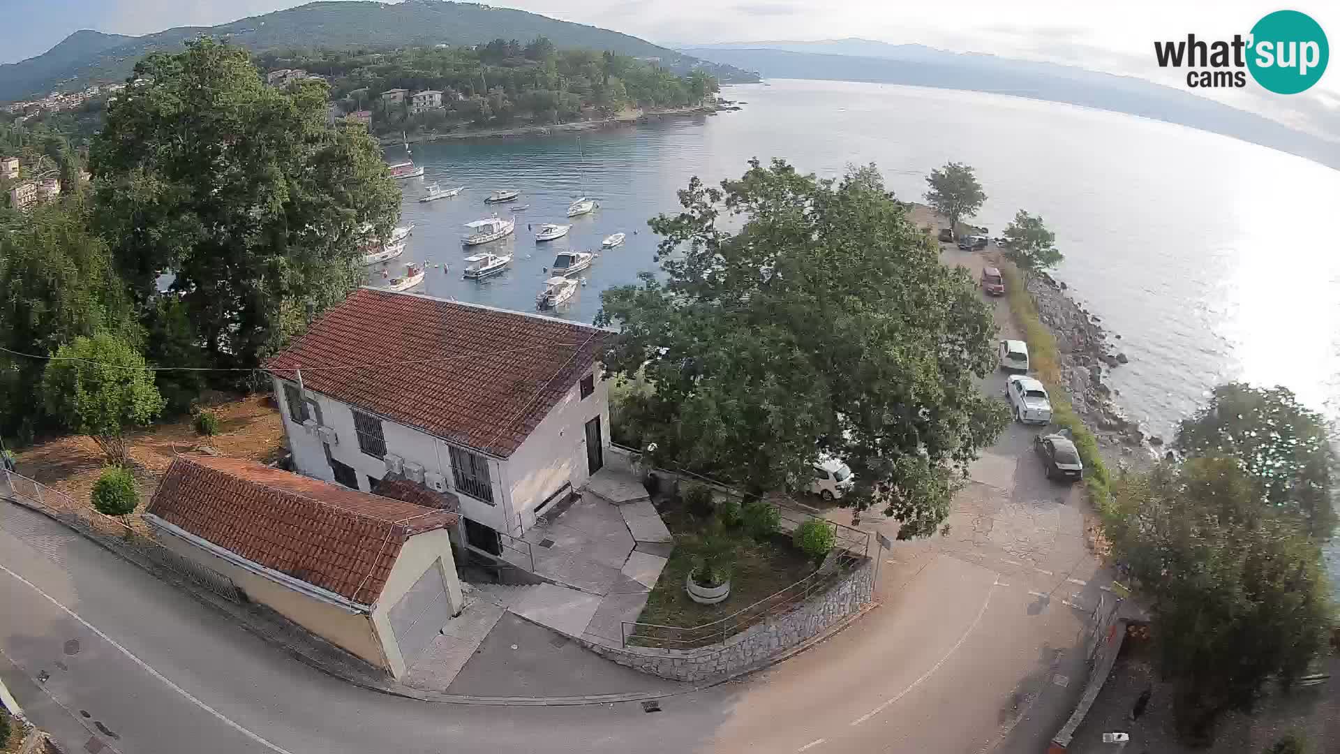 Webcam puerto de Ika – Vista en directo y luces de Opatija