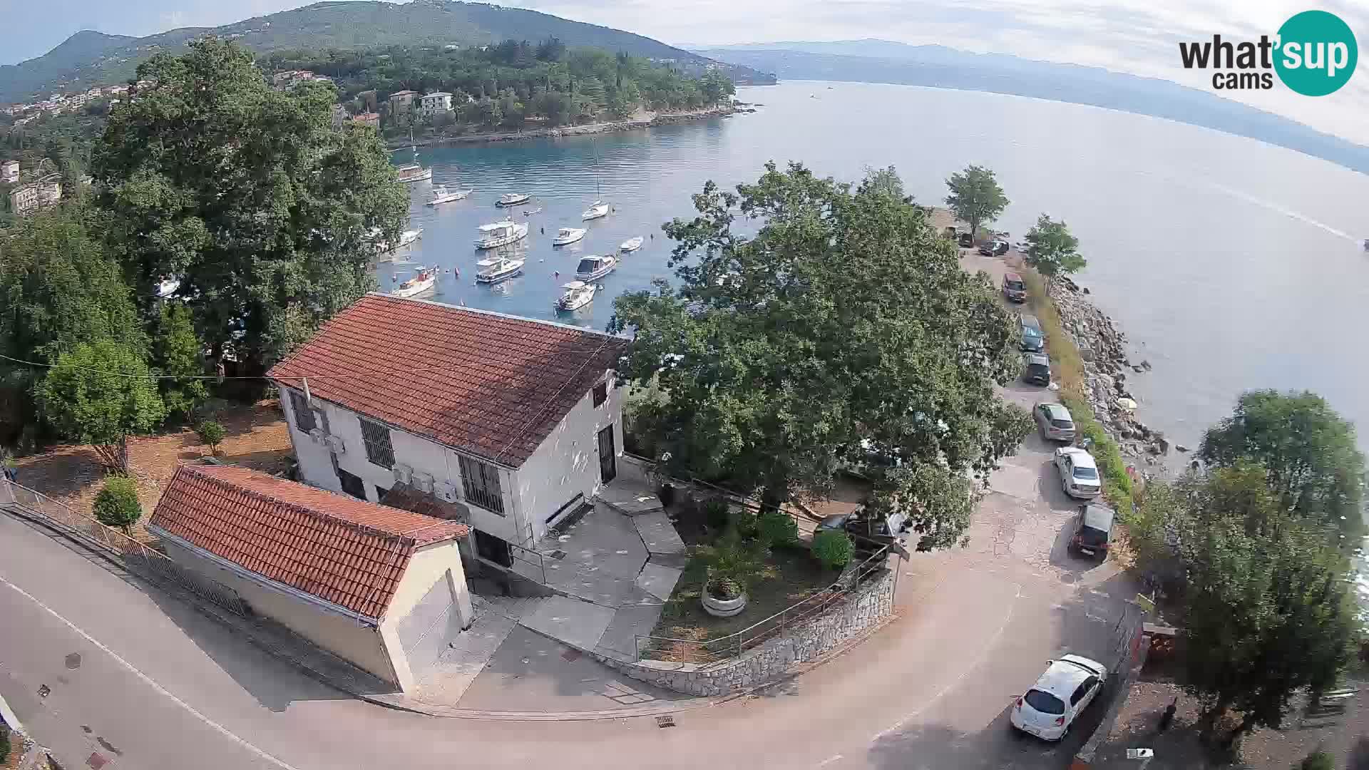 Ika Harbor Webcam – LIVE View of the Harbor and Opatija Lights
