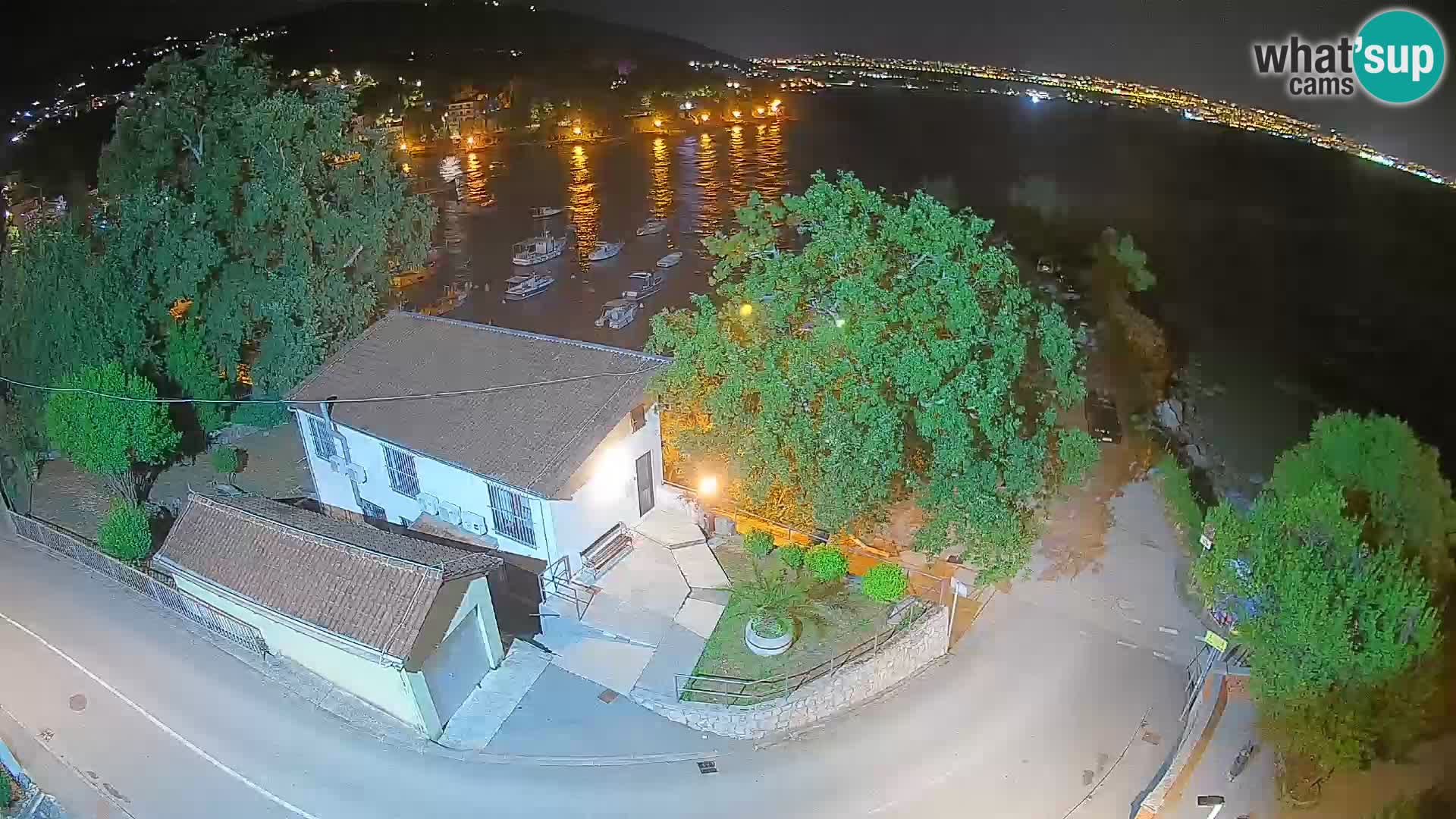 Webcam porto Ika – Vista LIVE sul porto e le luci di Opatija