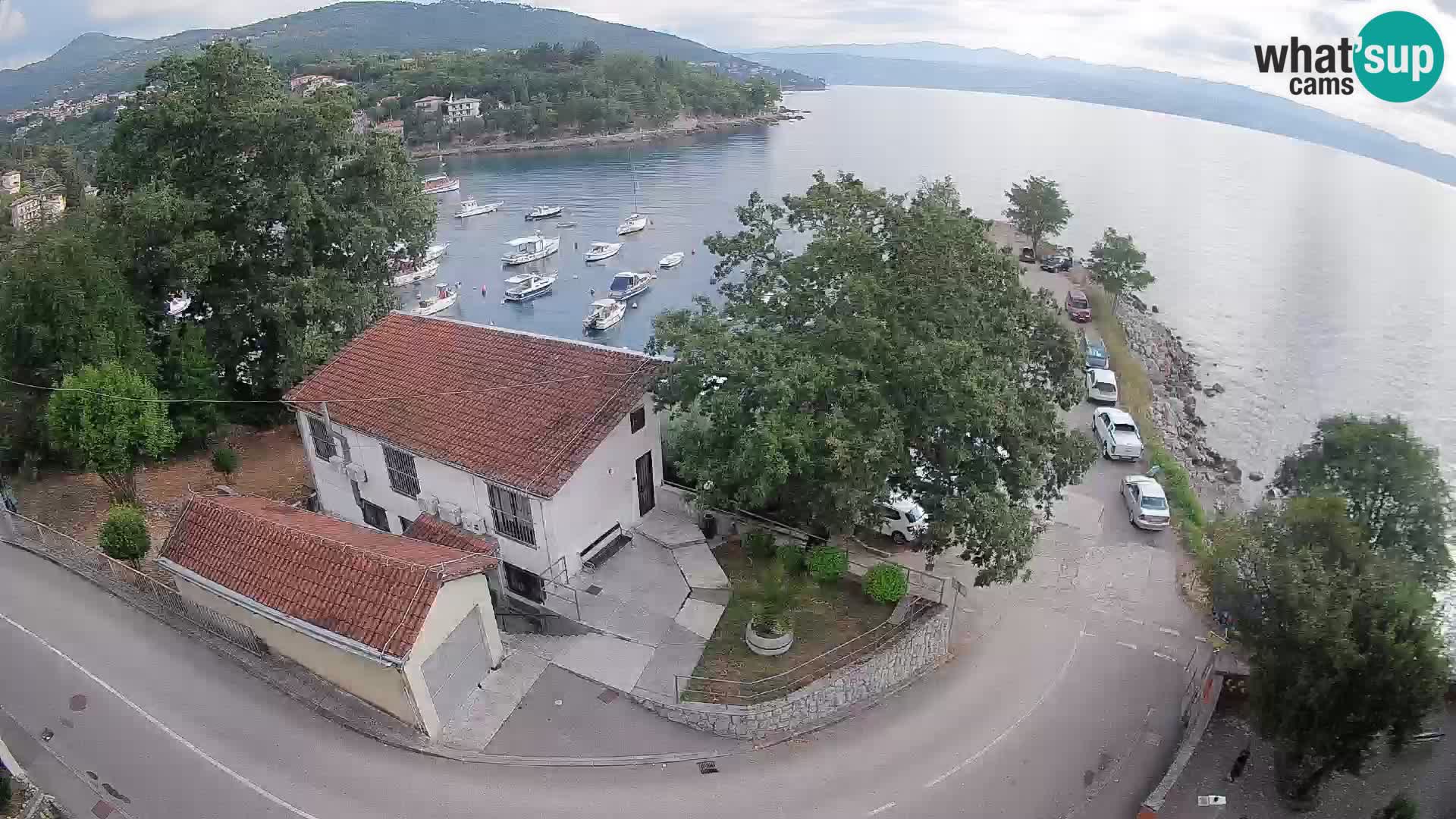Webcam puerto de Ika – Vista en directo y luces de Opatija