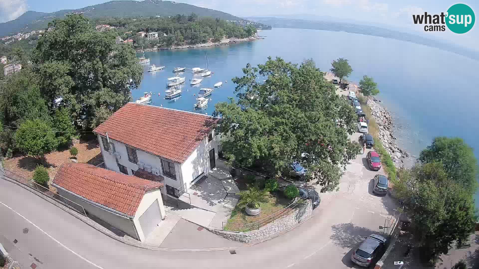 Webcam puerto de Ika – Vista en directo y luces de Opatija