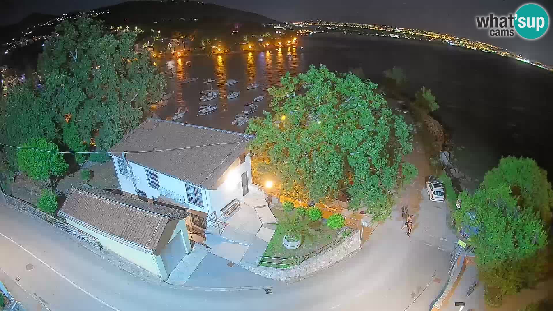 Webcam puerto de Ika – Vista en directo y luces de Opatija