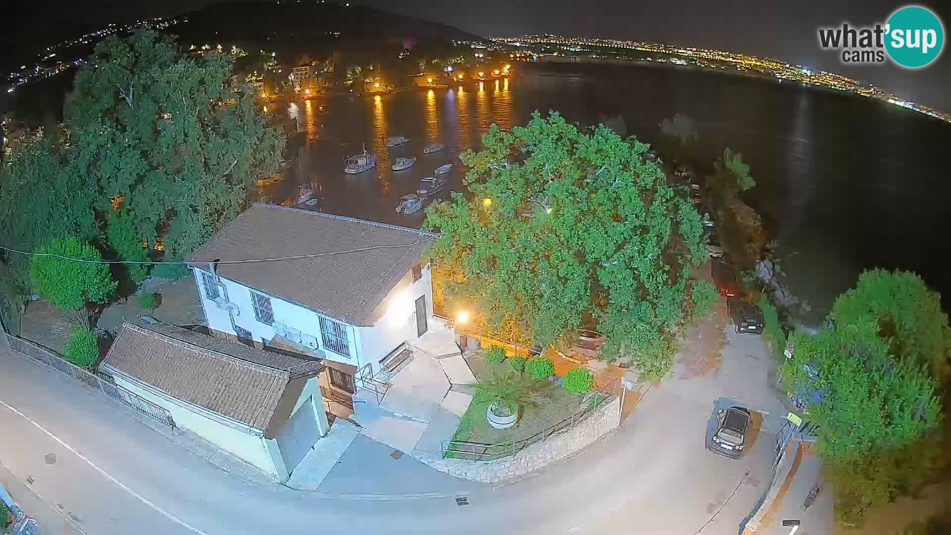 Webcam porto Ika – Vista LIVE sul porto e le luci di Opatija