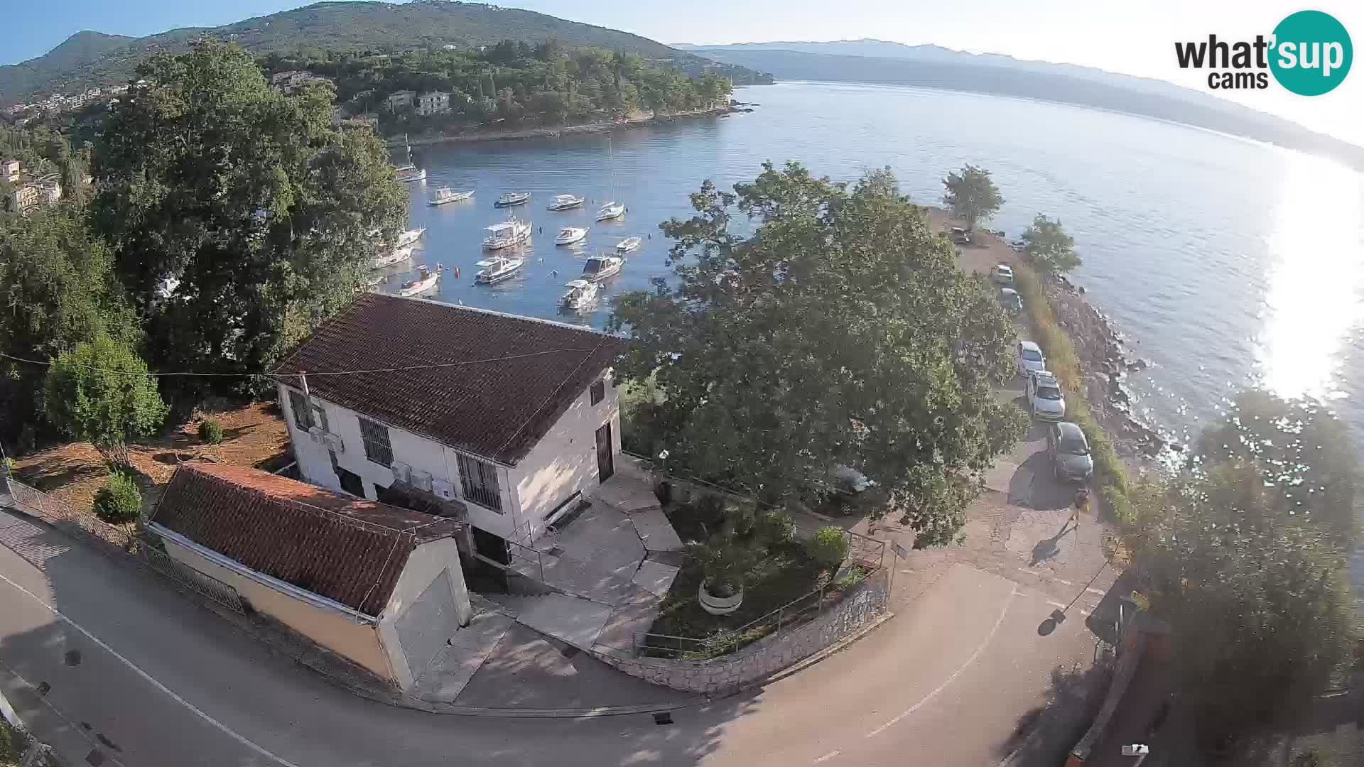 Webcam porto Ika – Vista LIVE sul porto e le luci di Opatija