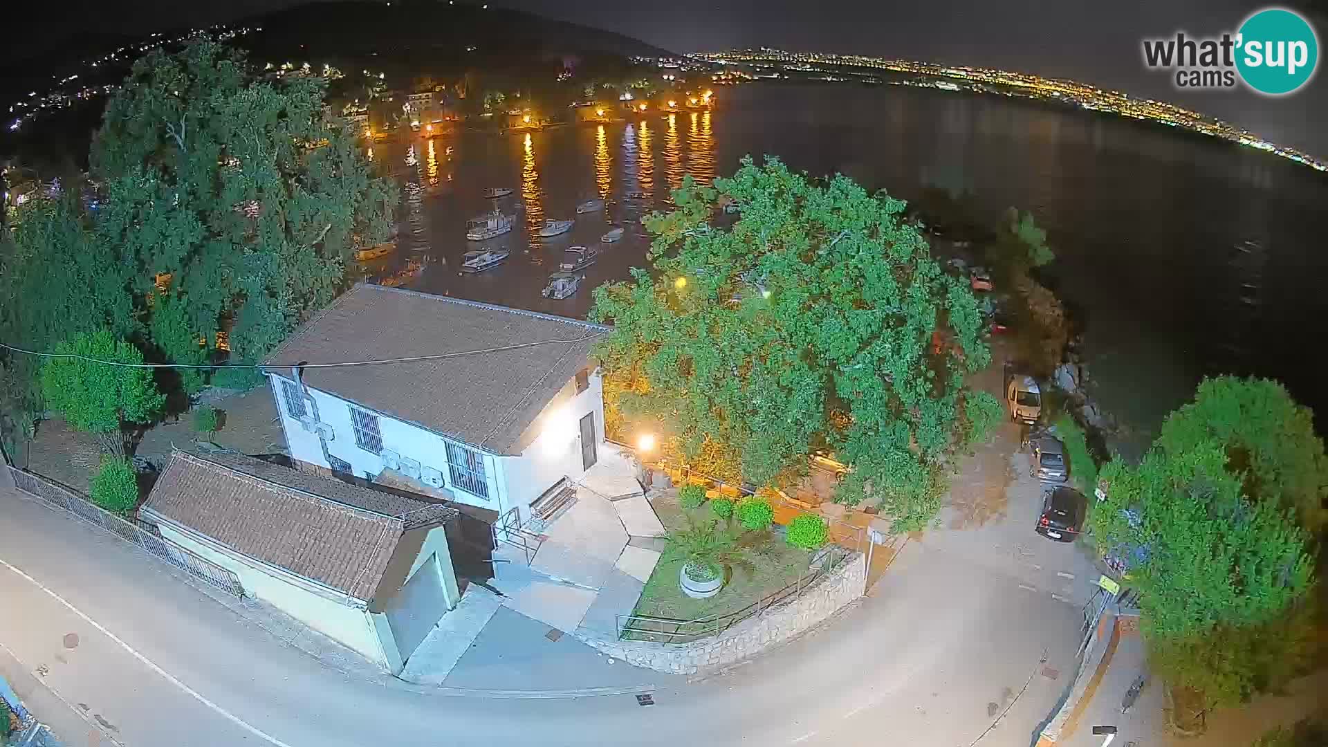 Webcam puerto de Ika – Vista en directo y luces de Opatija