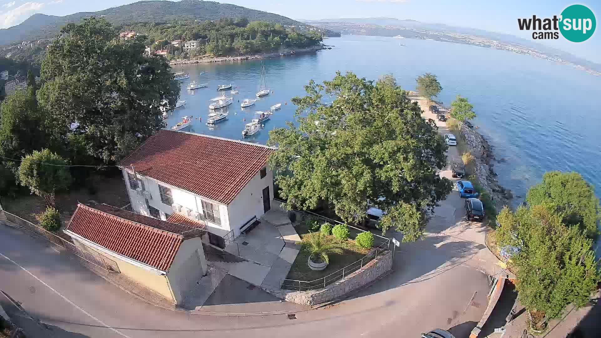 Webcam puerto de Ika – Vista en directo y luces de Opatija