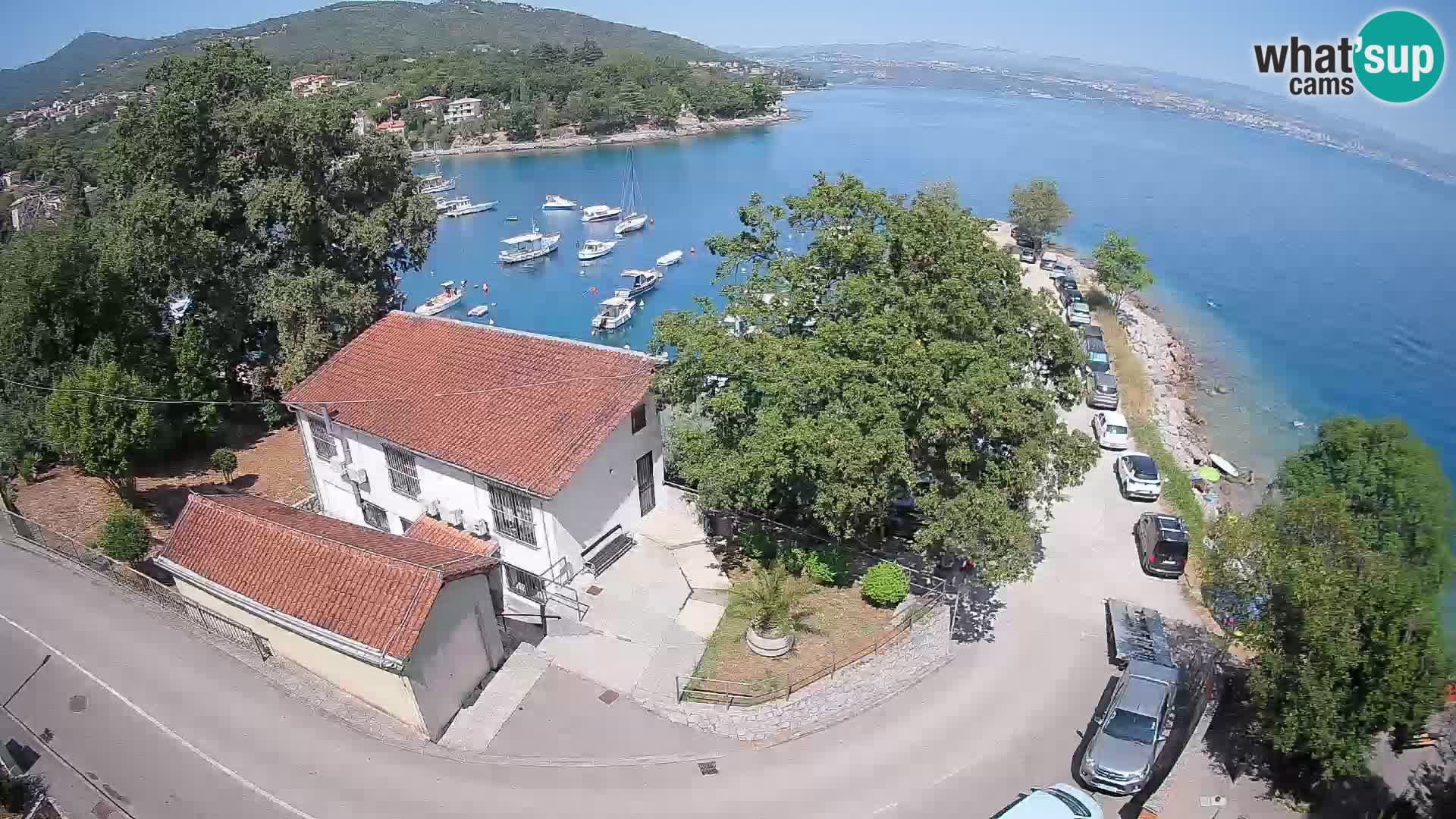 Webcam puerto de Ika – Vista en directo y luces de Opatija