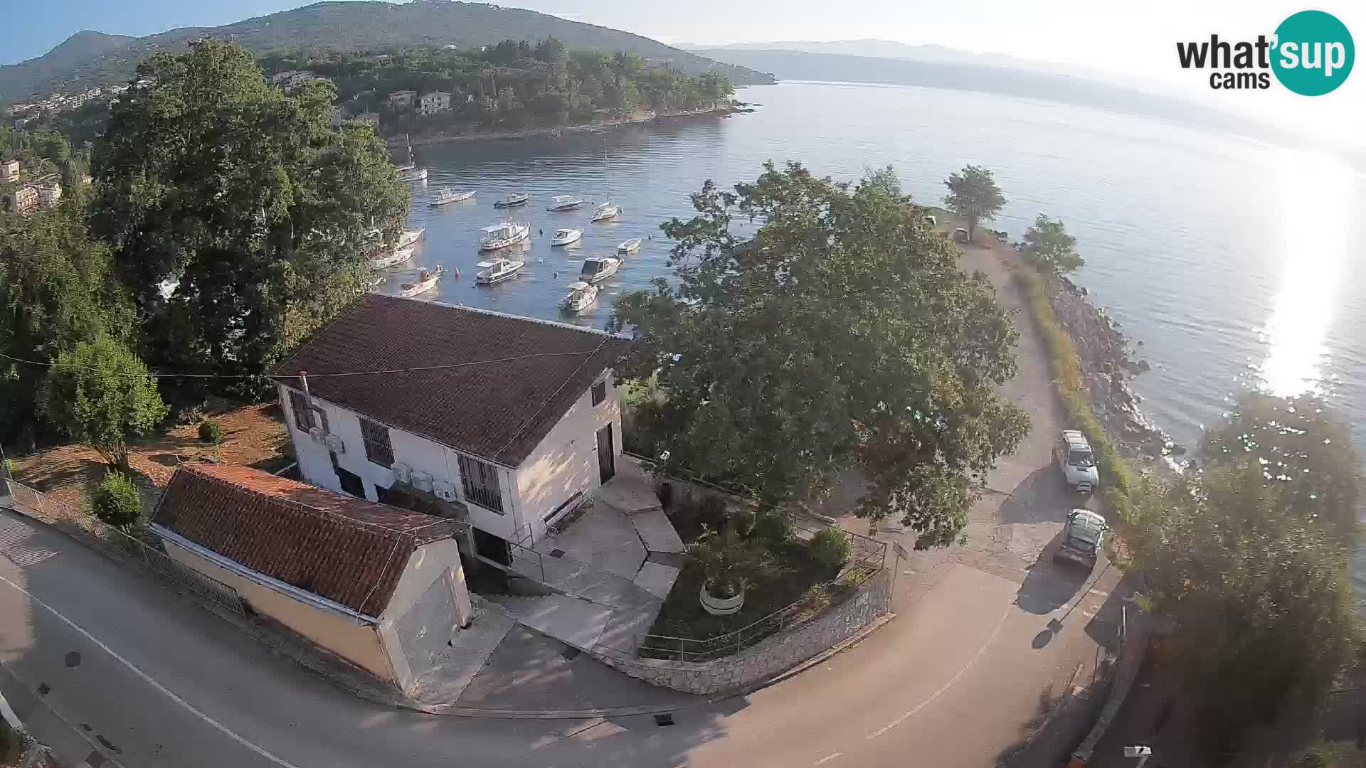 Webcam porto Ika – Vista LIVE sul porto e le luci di Opatija
